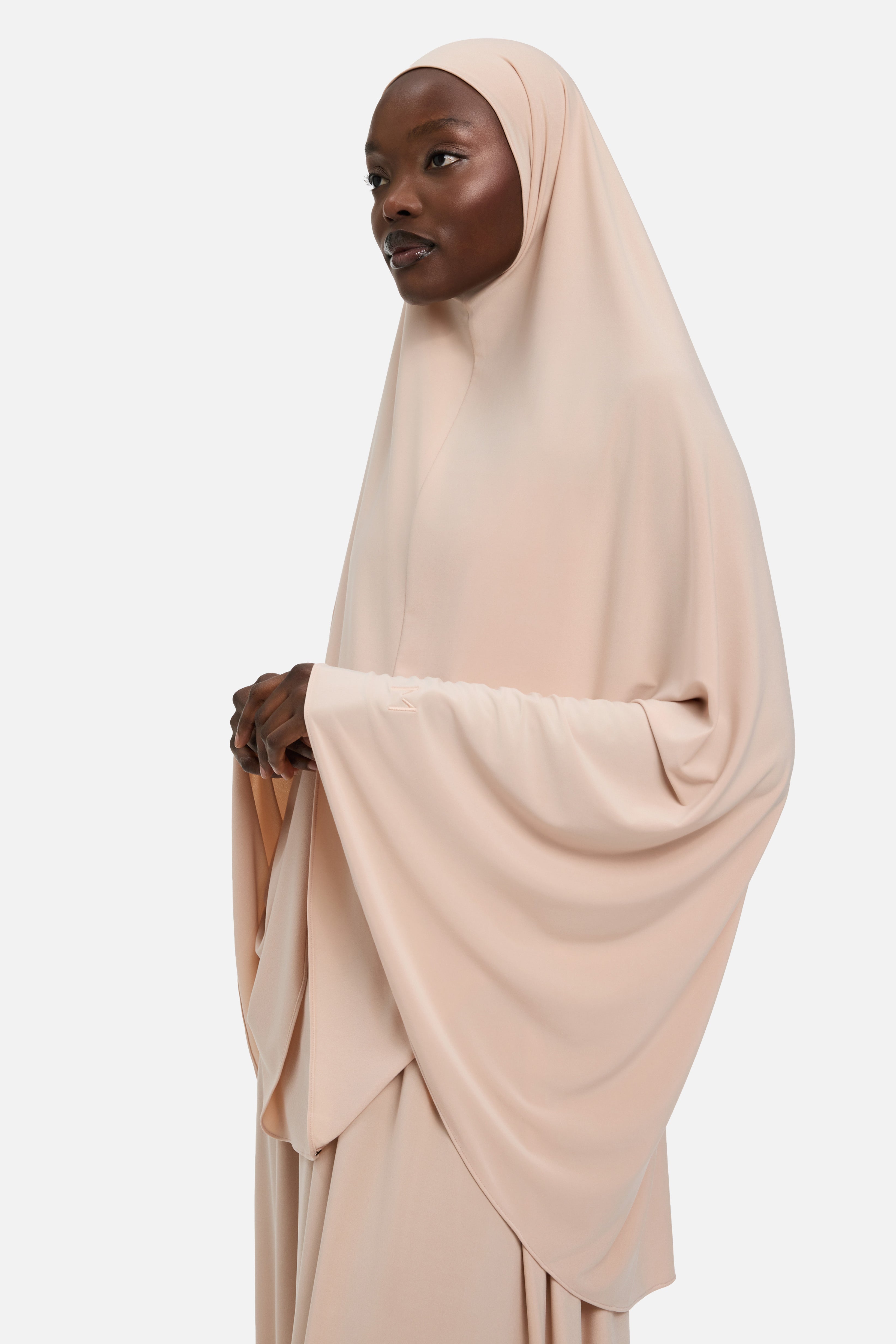 Premium Jersey Khimaar | Dark Rose