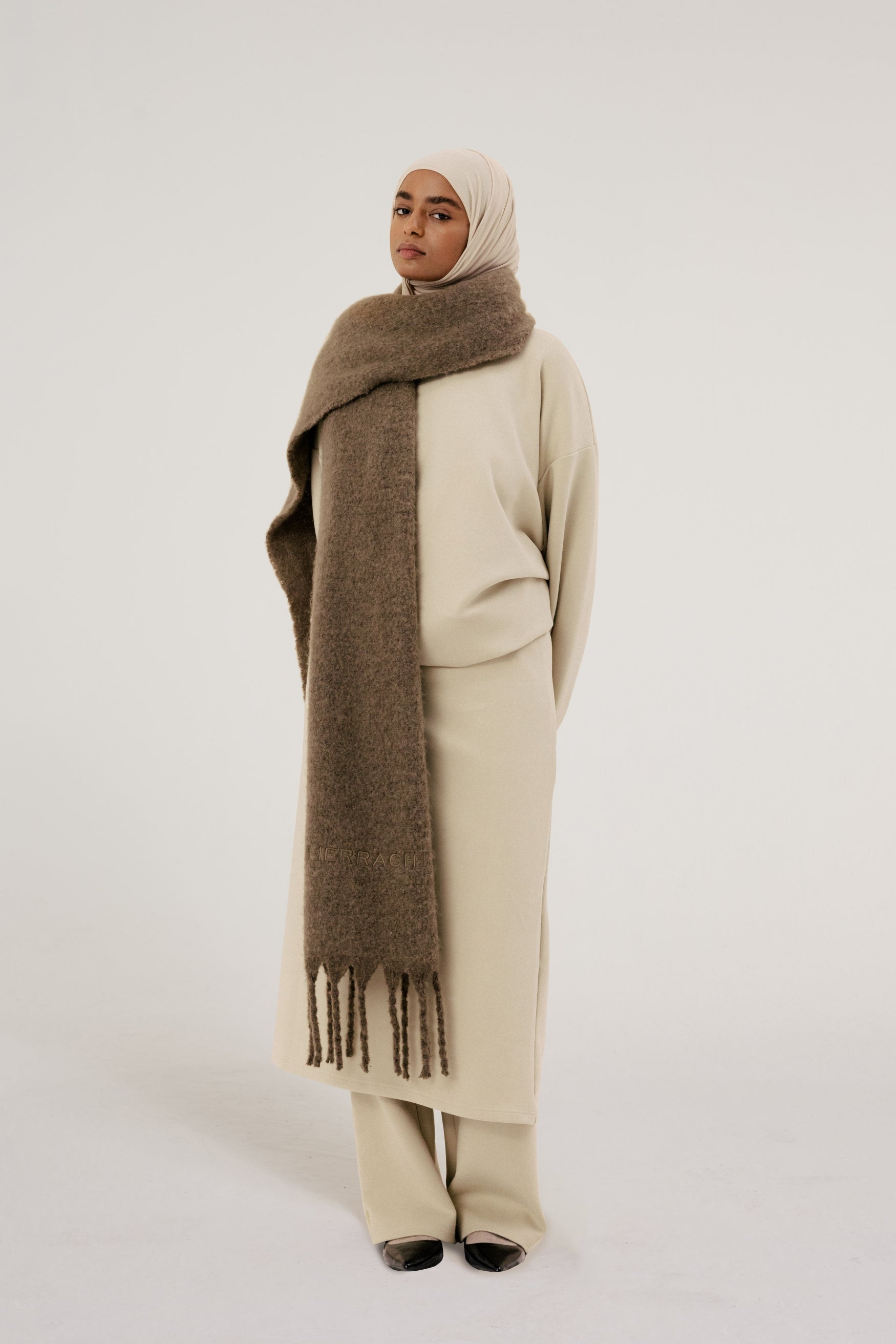 Big Scarf | Ash Brown
