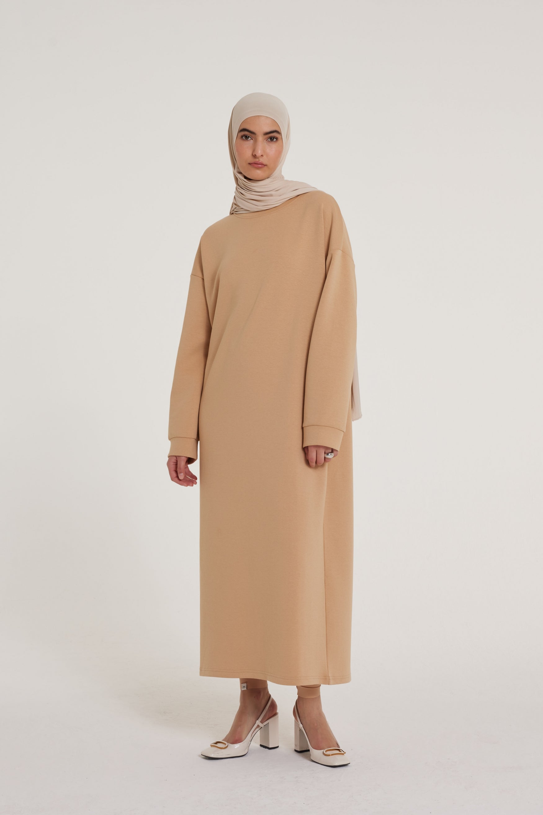 Comfy Sweater Dress | Dusty Peach