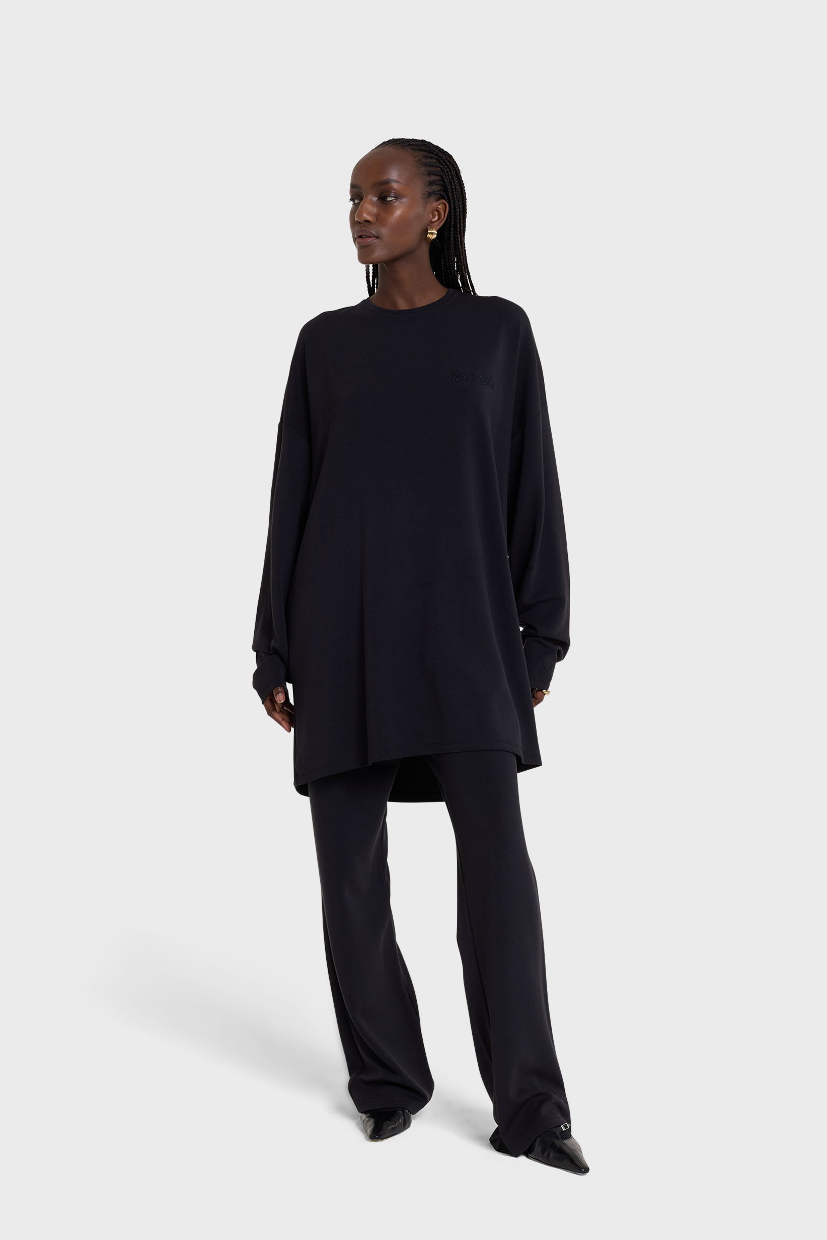 Jersey Modal Pant | Black