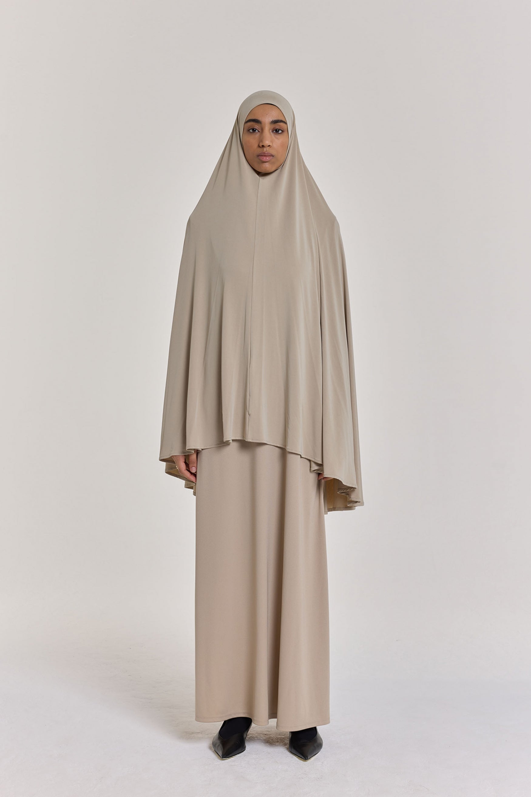 Breathable Khimaar | Dark Sand