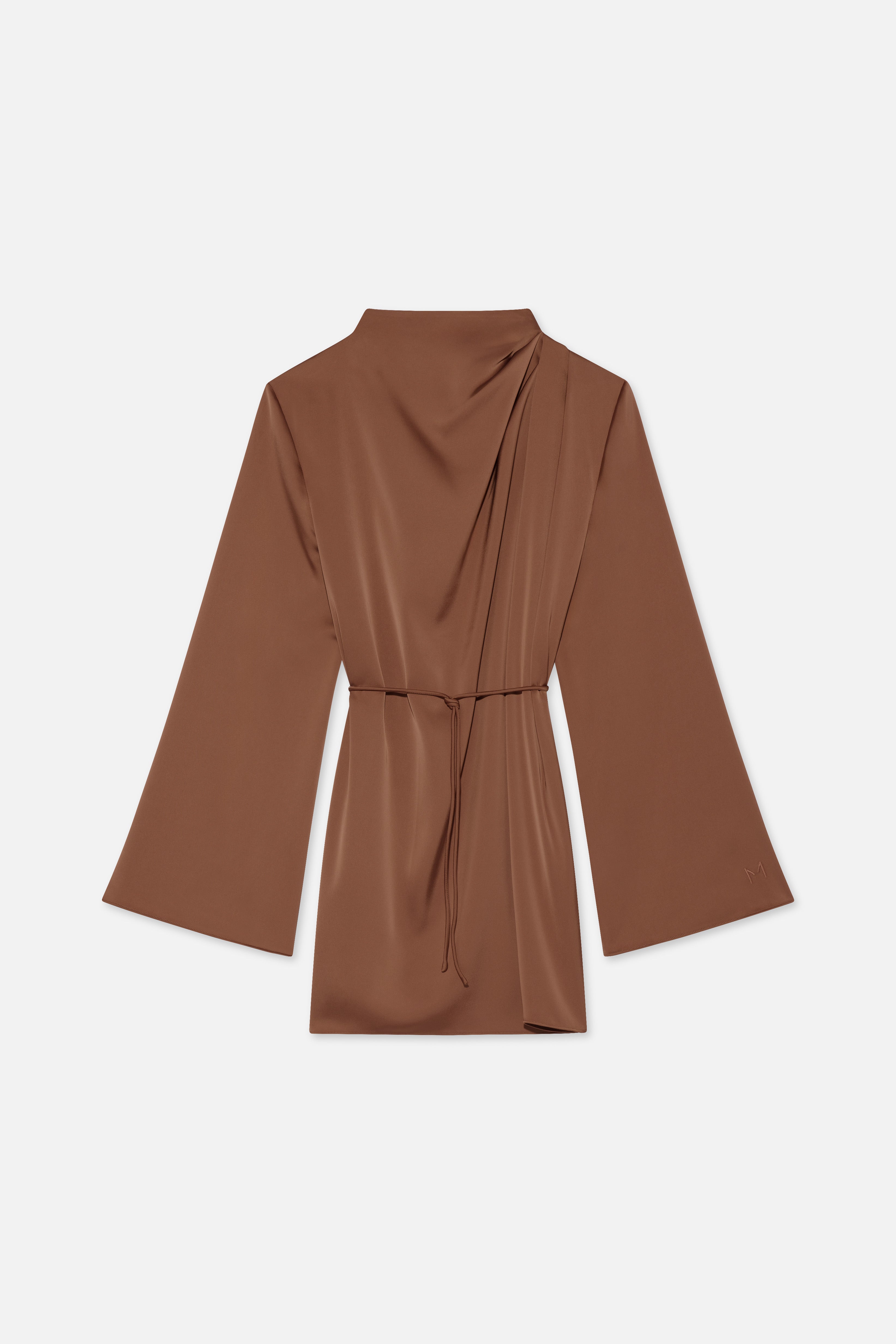 Flat lay front bordeaux blouse