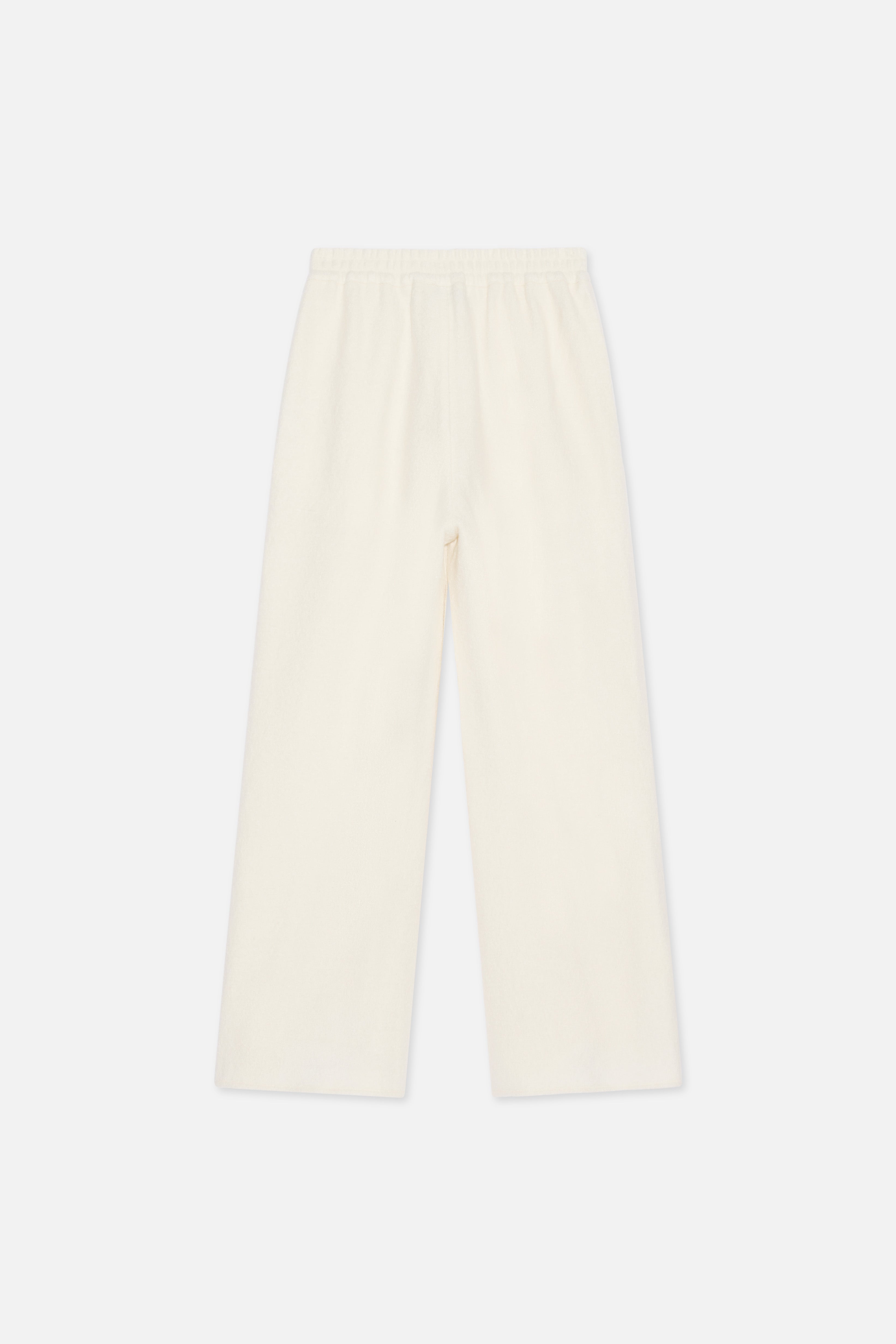 Boucle Jersey Pants | Cloud White