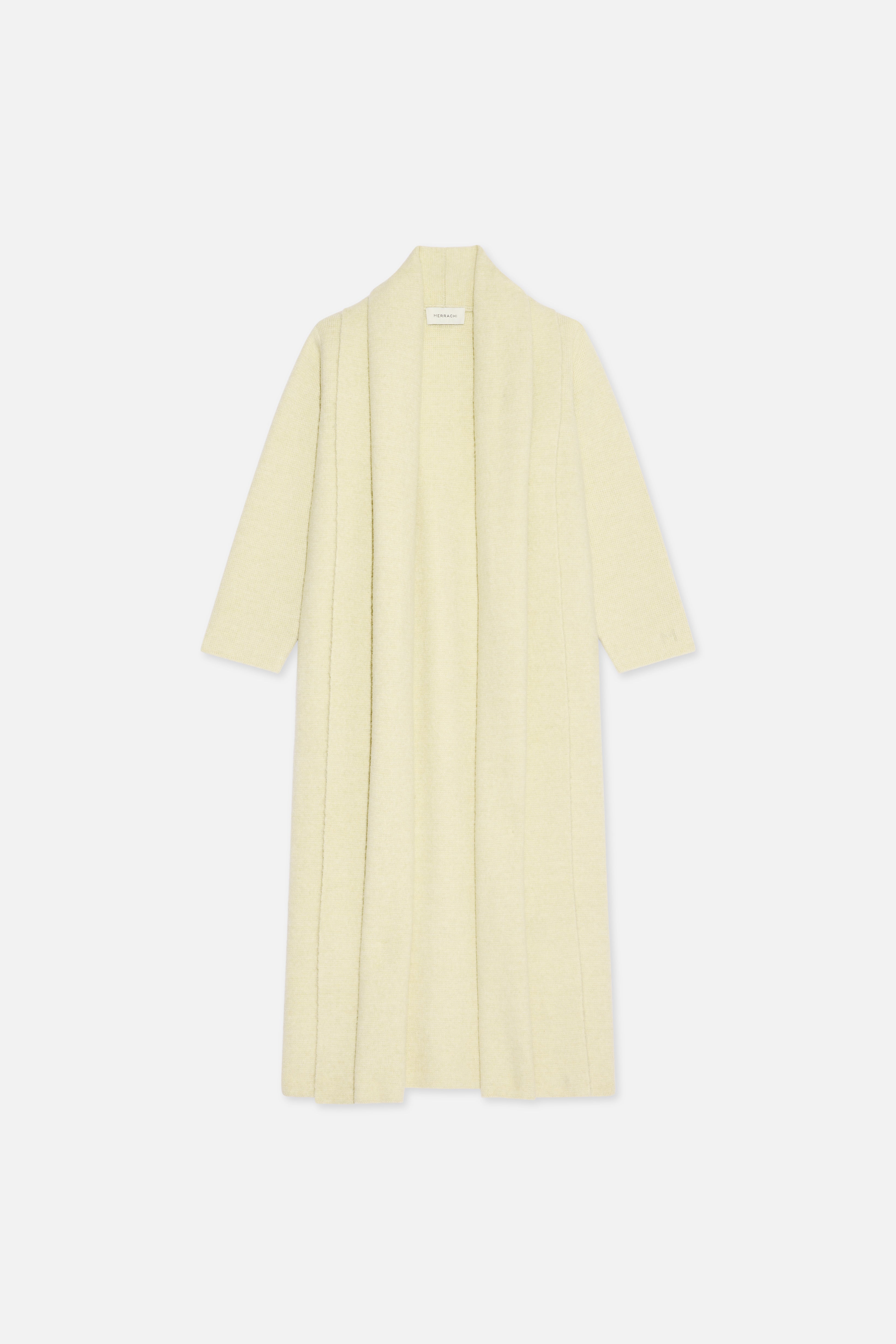 Brushed Knit Abaya | Cloud White