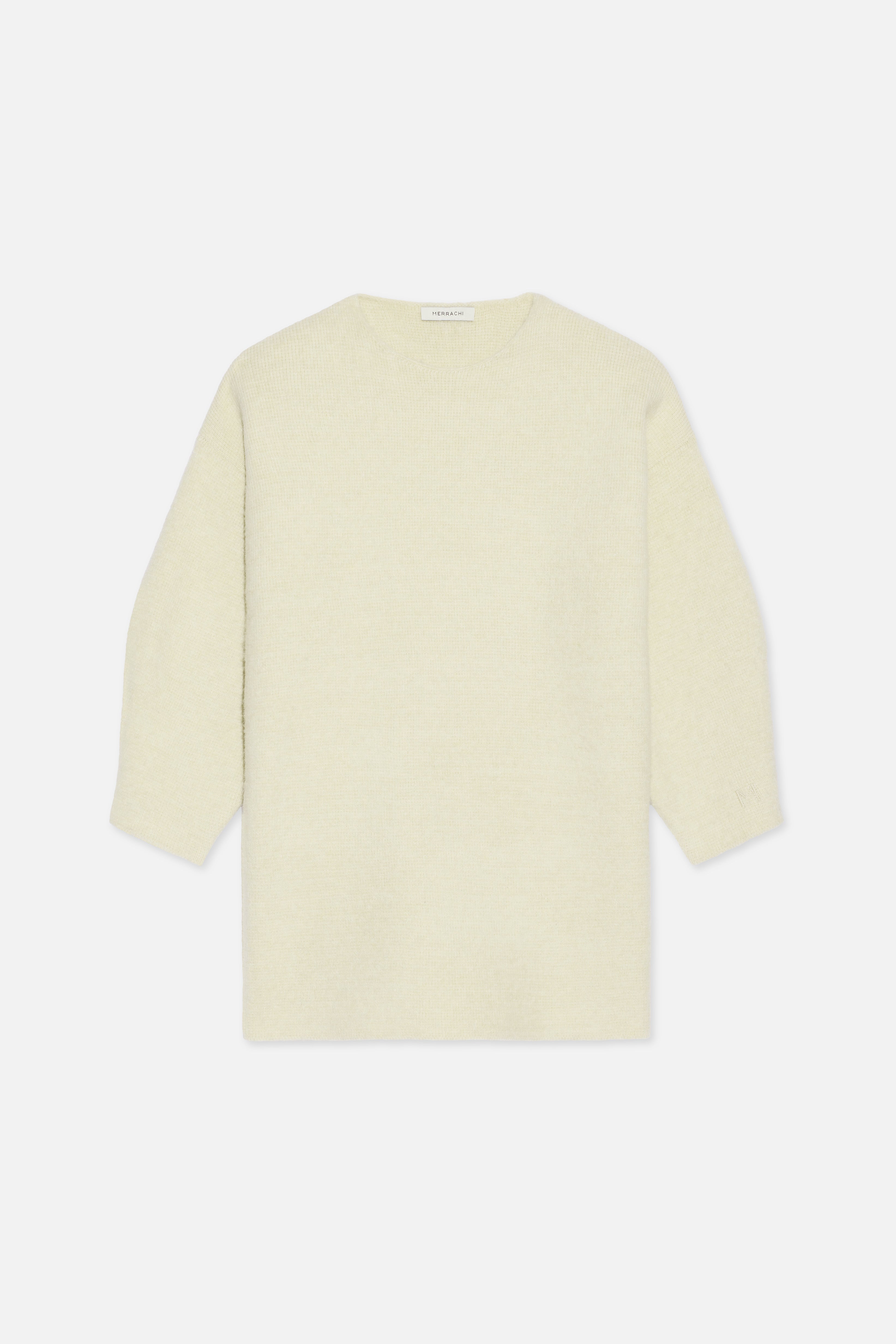 Brushed Knit Sweater | Cloud White