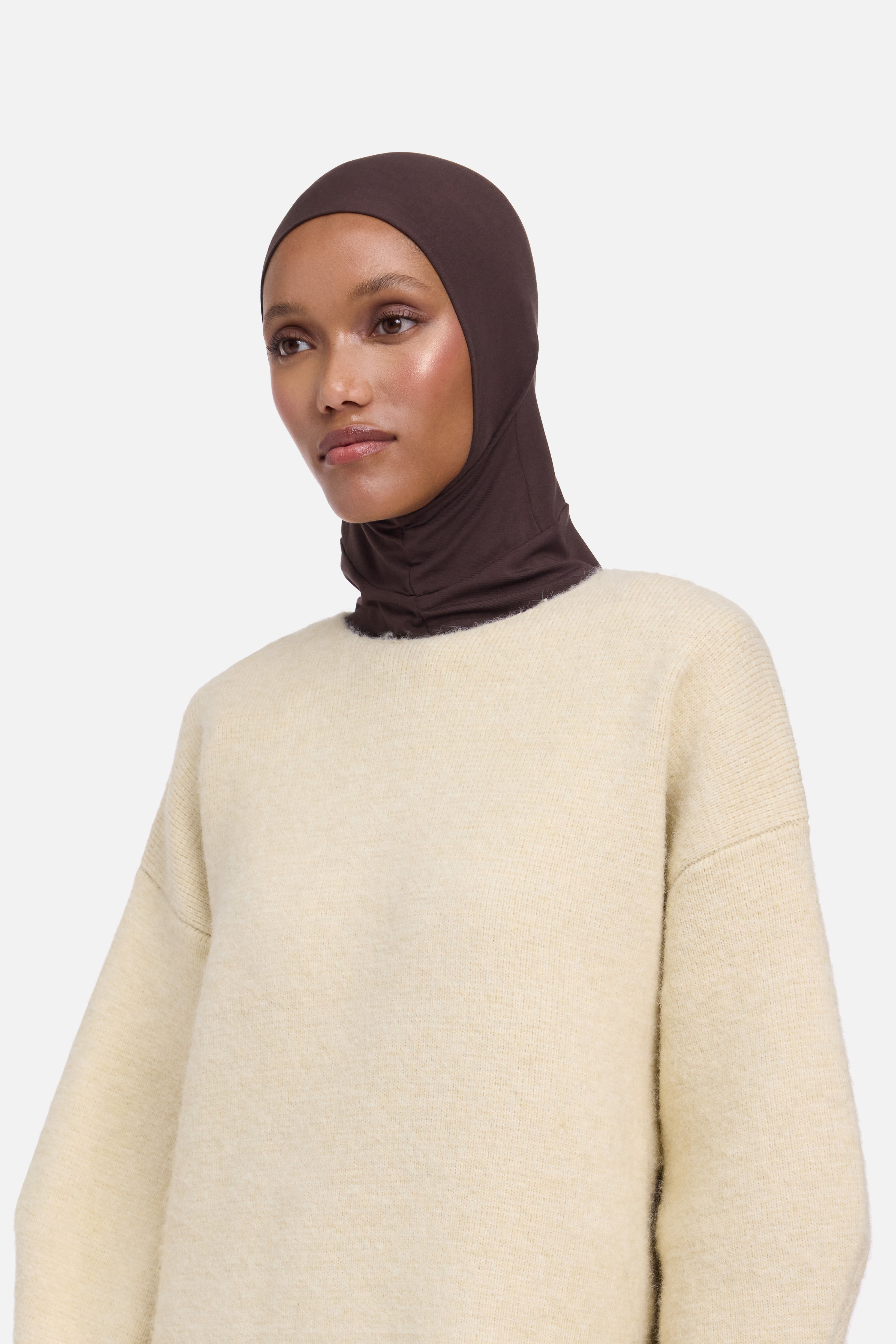 Bamboo Full Cover Underscarf | Dark Brown