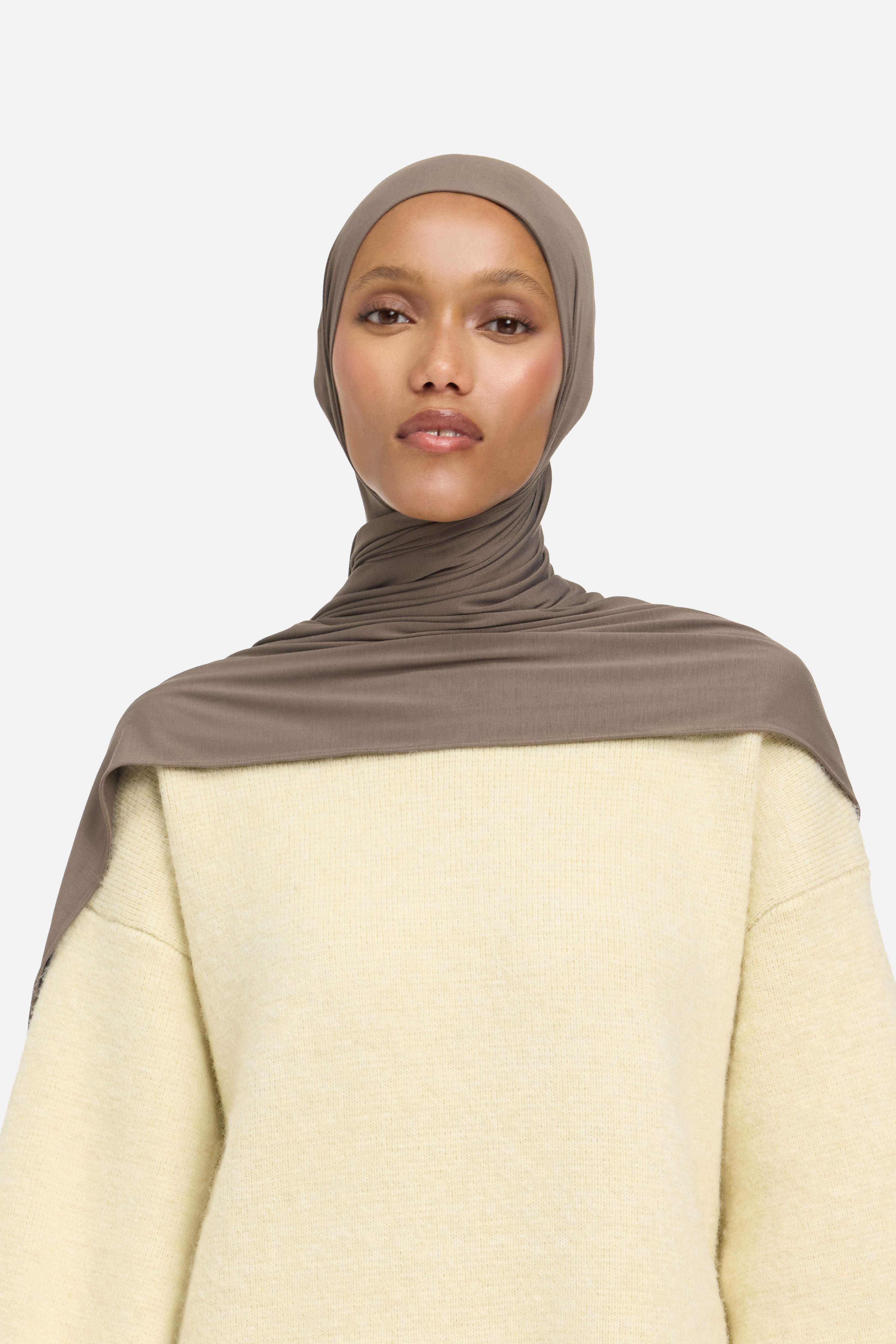 Bamboo Jersey Scarf | Marron
