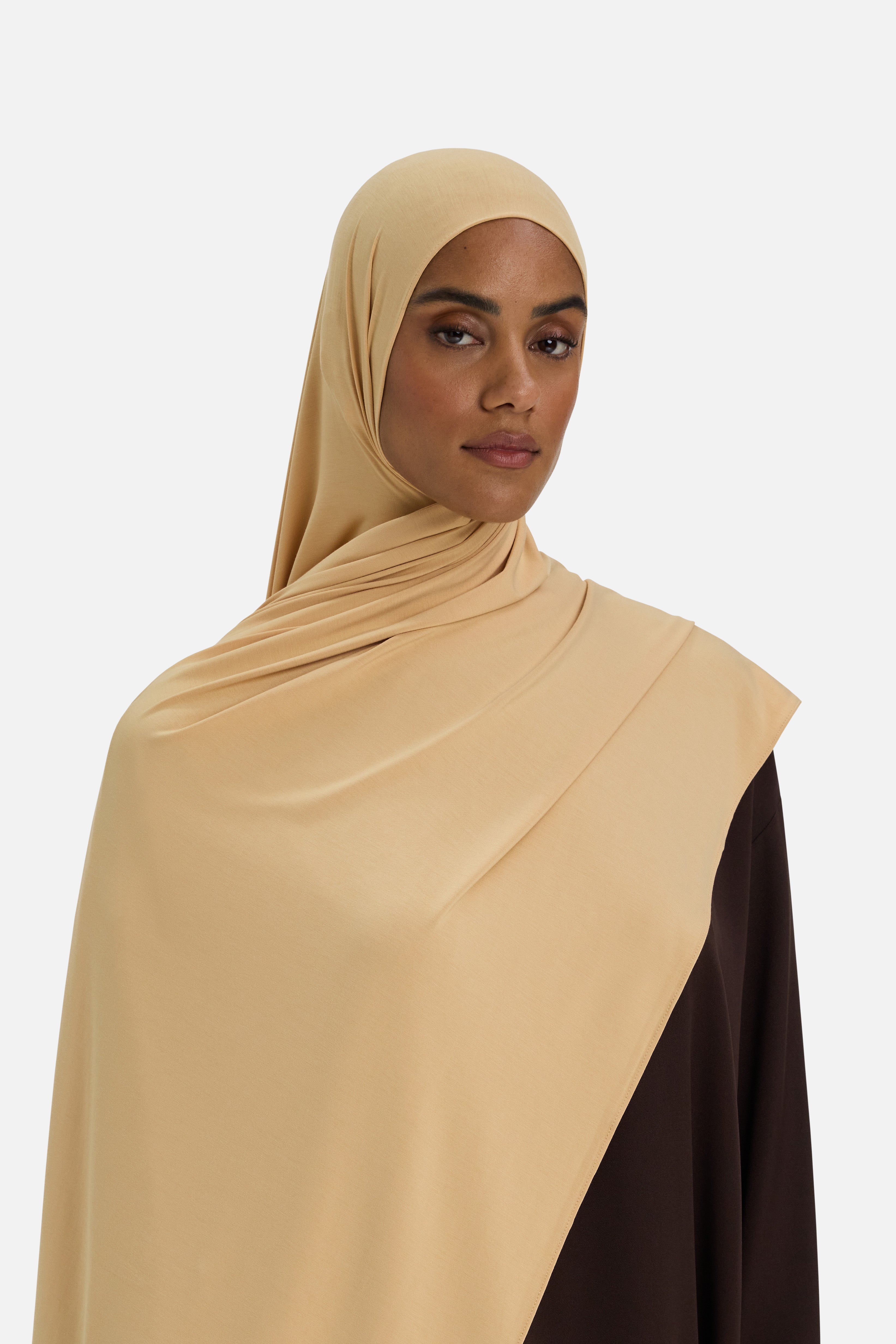 Bamboo Jersey Scarf | Soft Biscotti