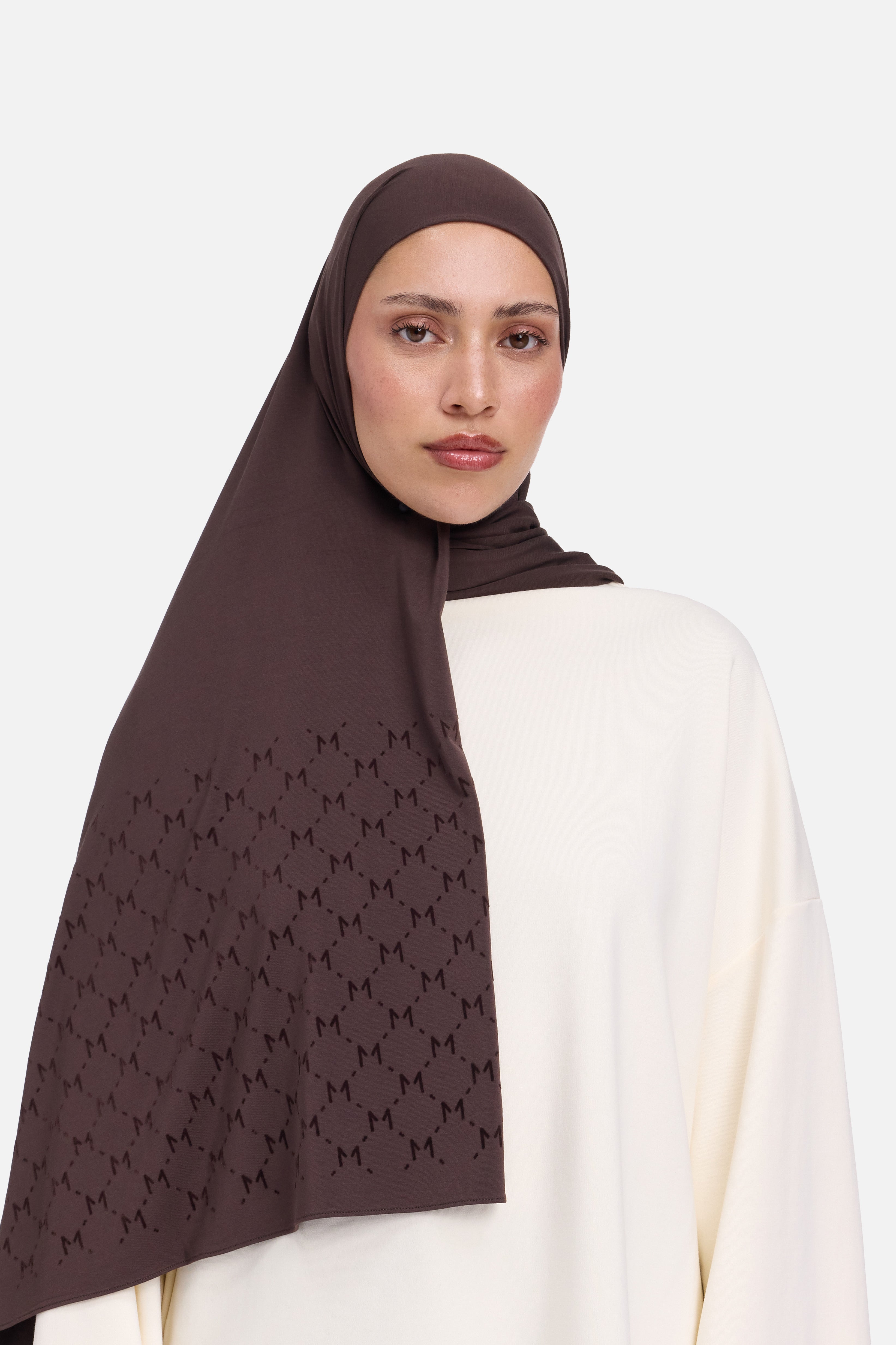 The Monogram Flock Bamboo | Dark Brown