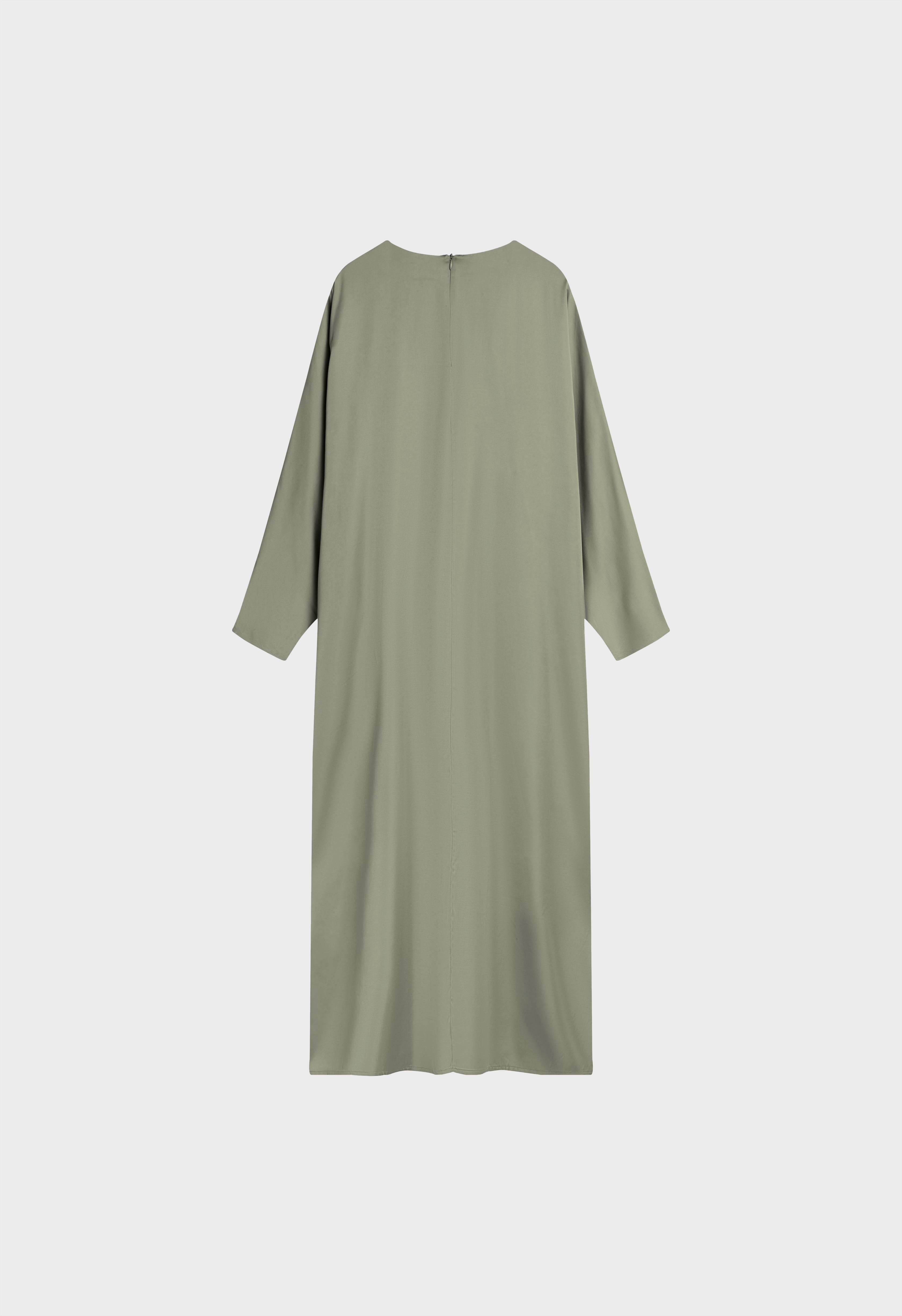 Bat Sleeve Dress | Soft Green