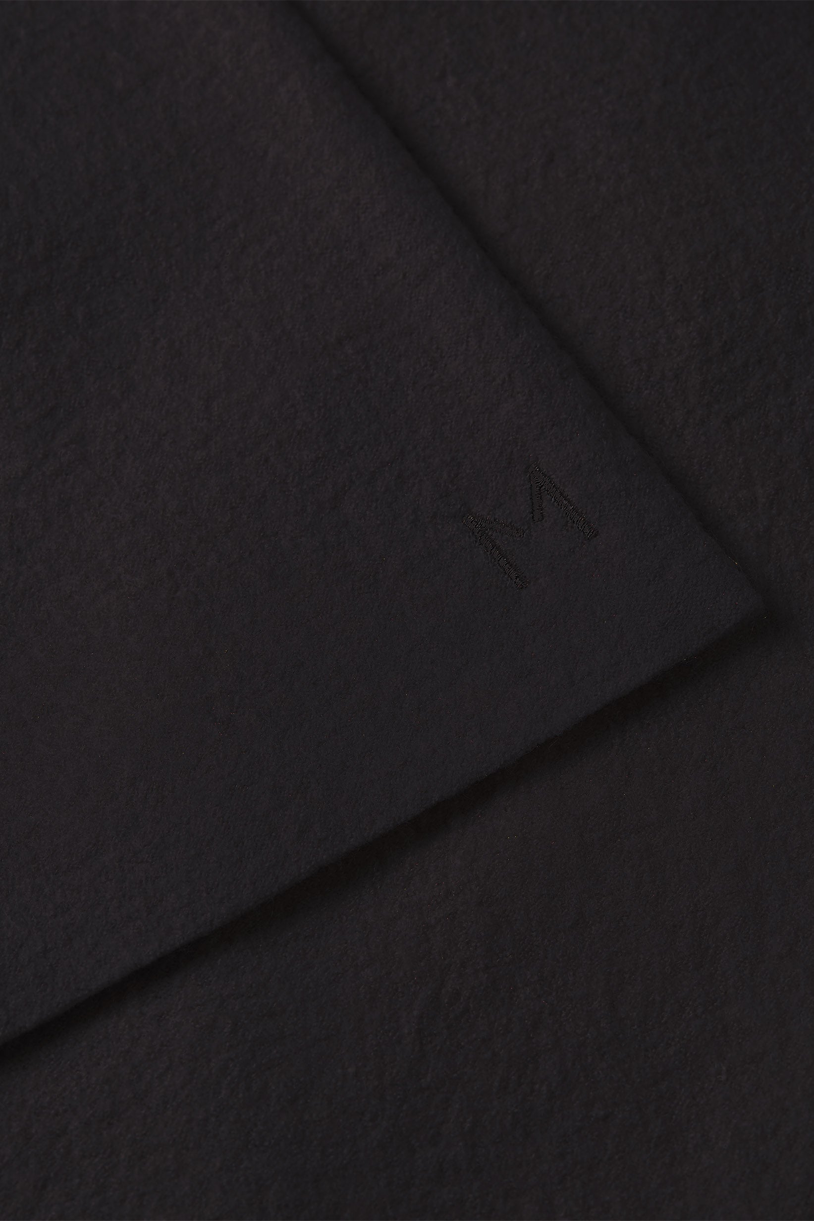 Boiled Wool Abaya | Black