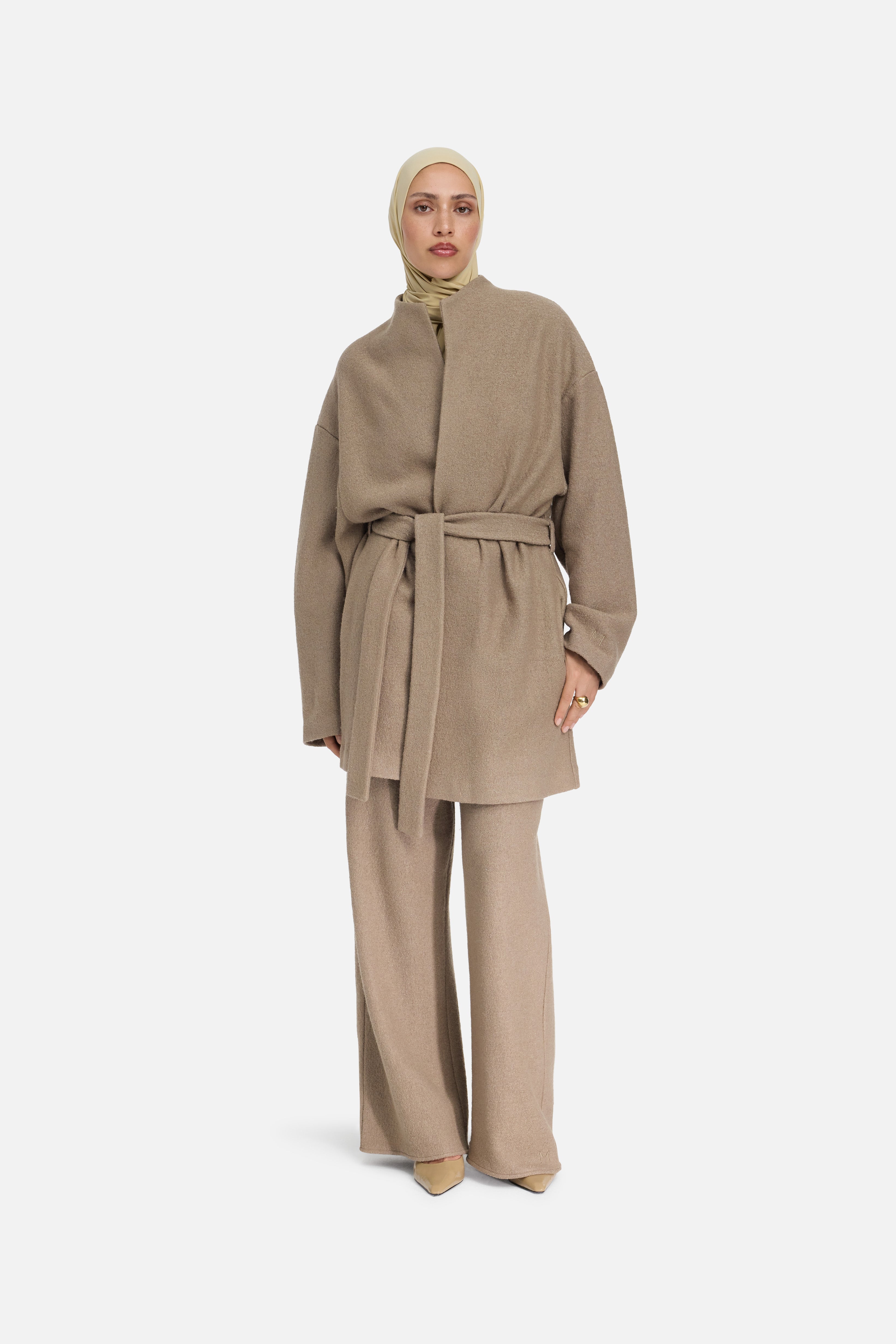 Boucle Jersey Pants | Khaki