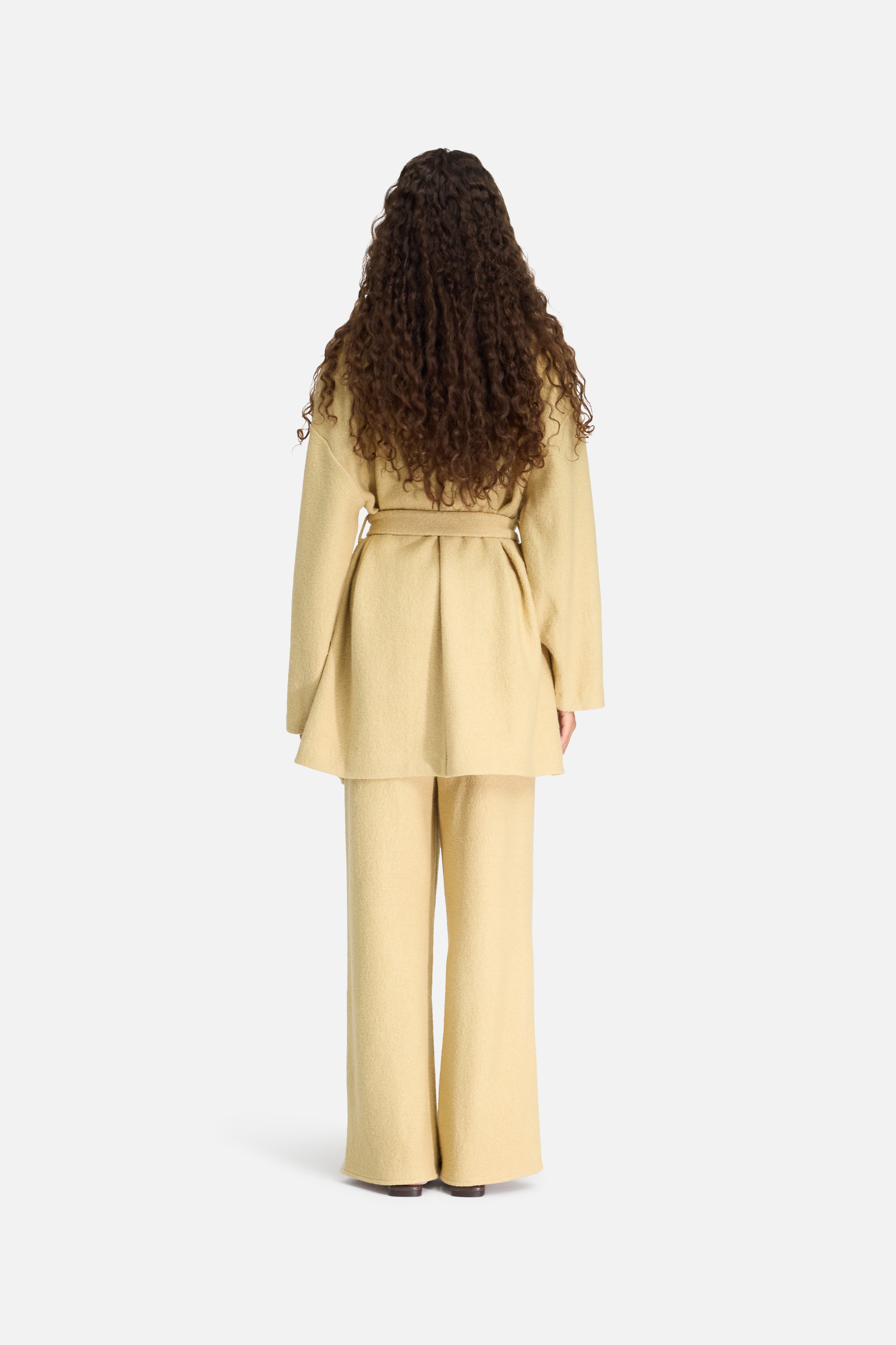 Boucle Jersey Jacket | White Honey