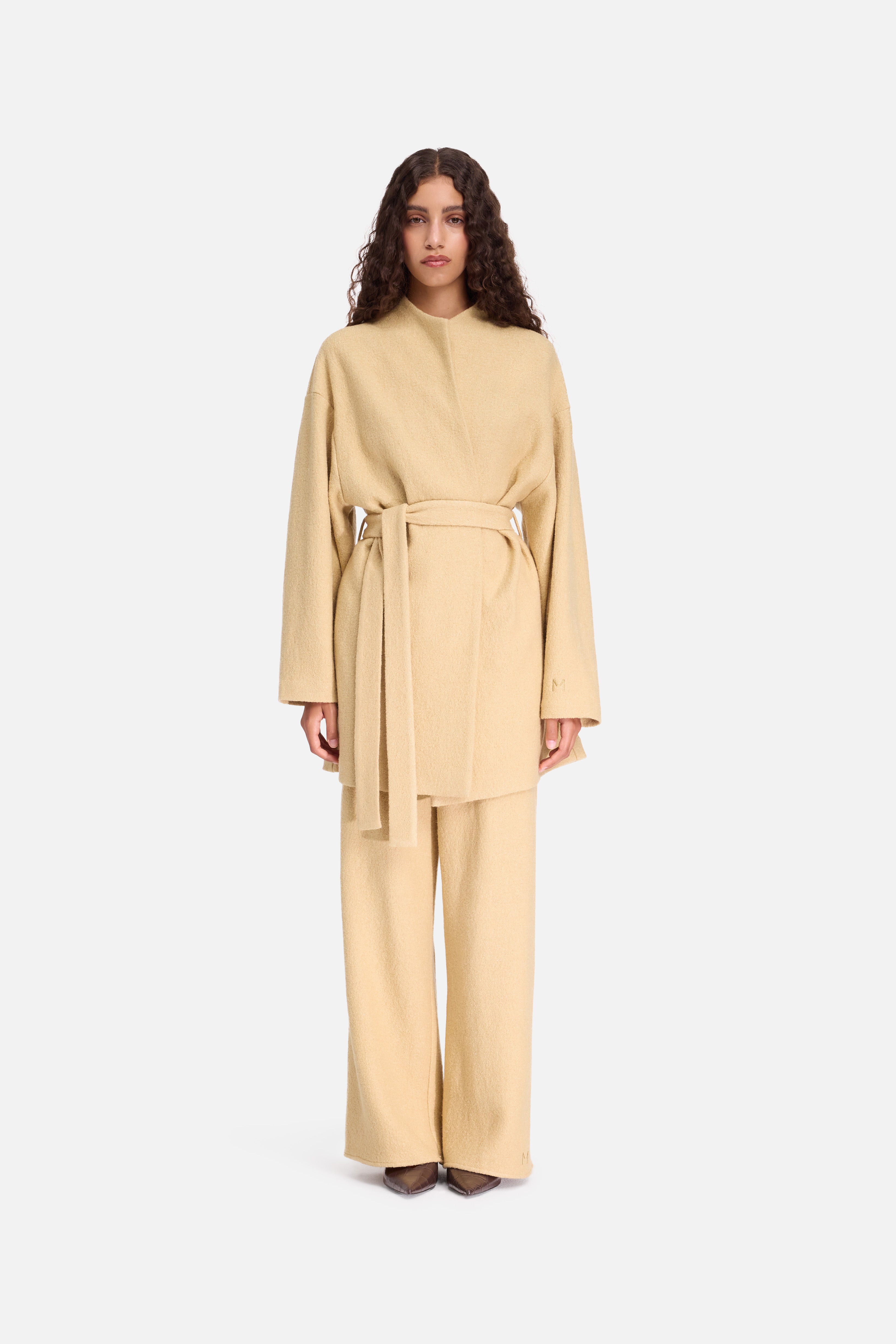 Boucle Jersey Jacket | White Honey