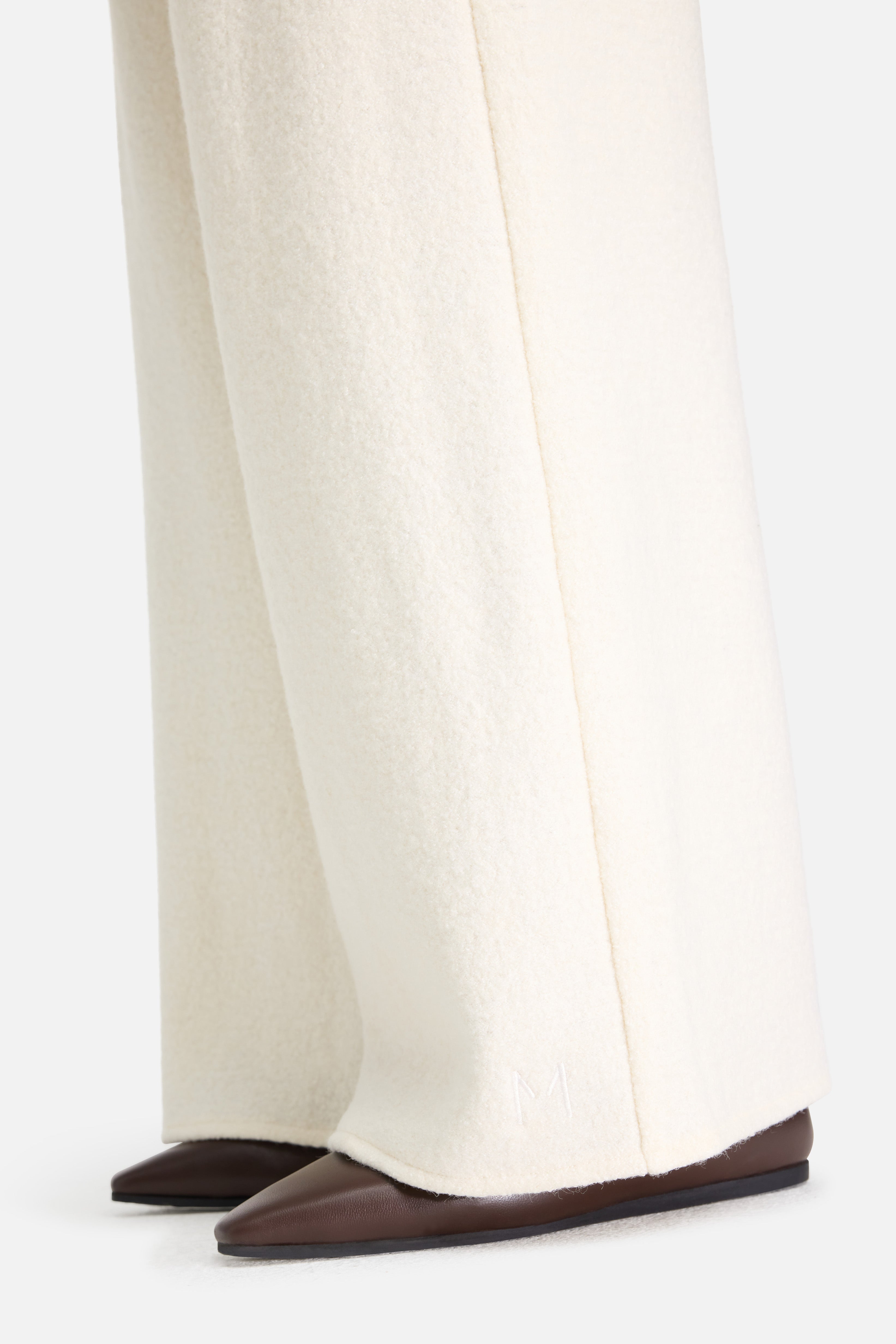 Boucle Jersey Pants | Cloud White