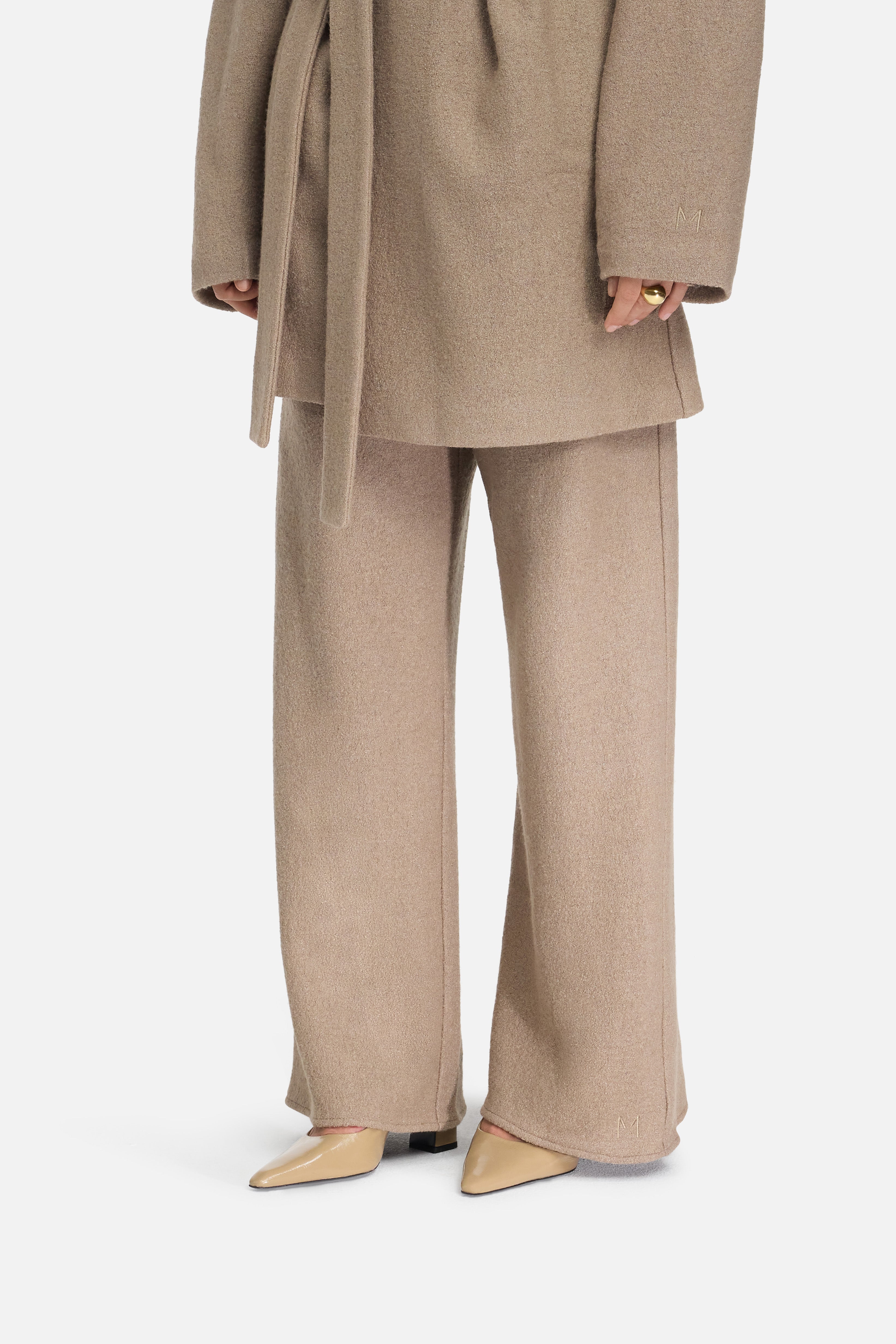 Boucle Jersey Pants | Khaki