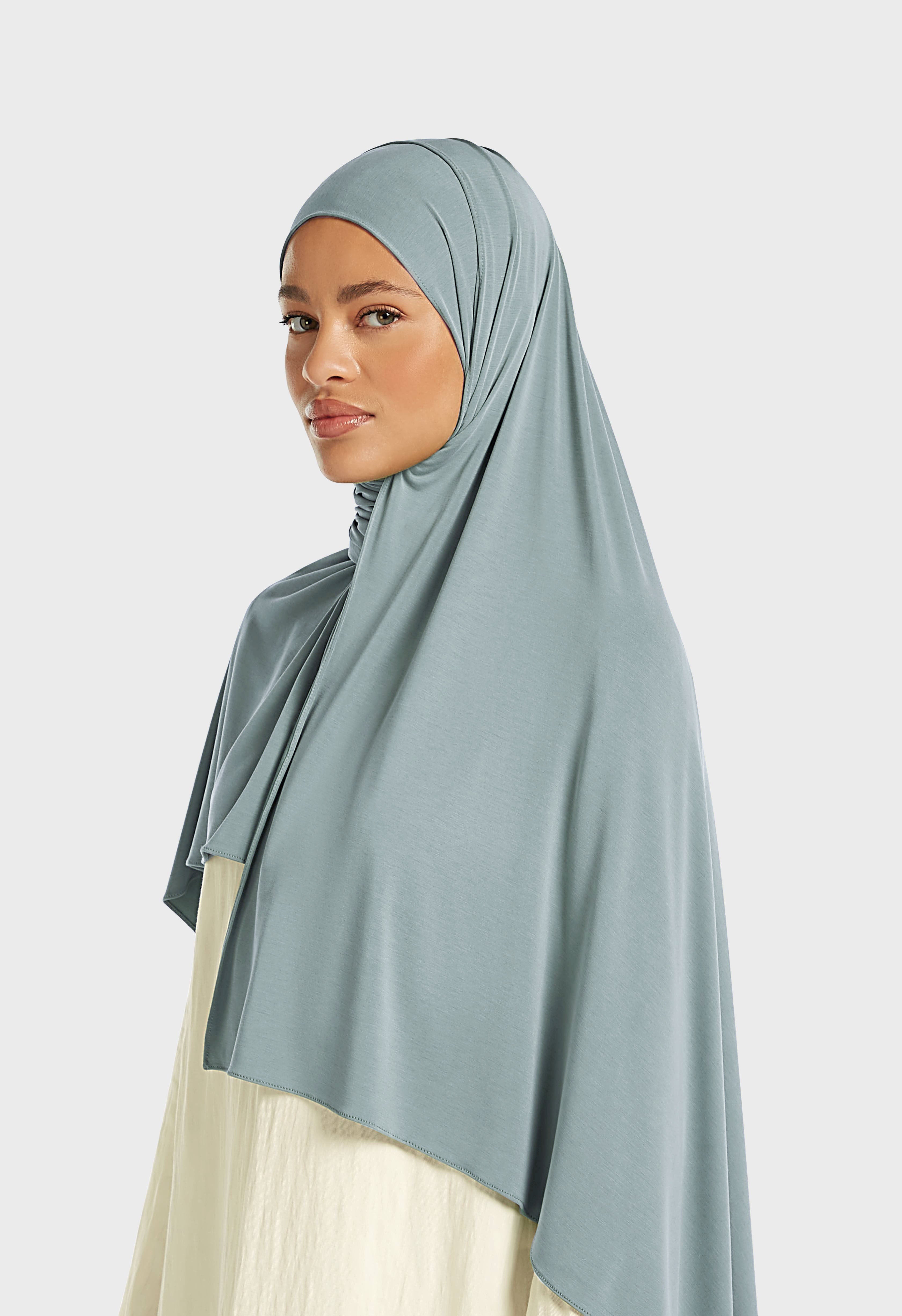 Breathable Jersey Scarf | Misty Blue