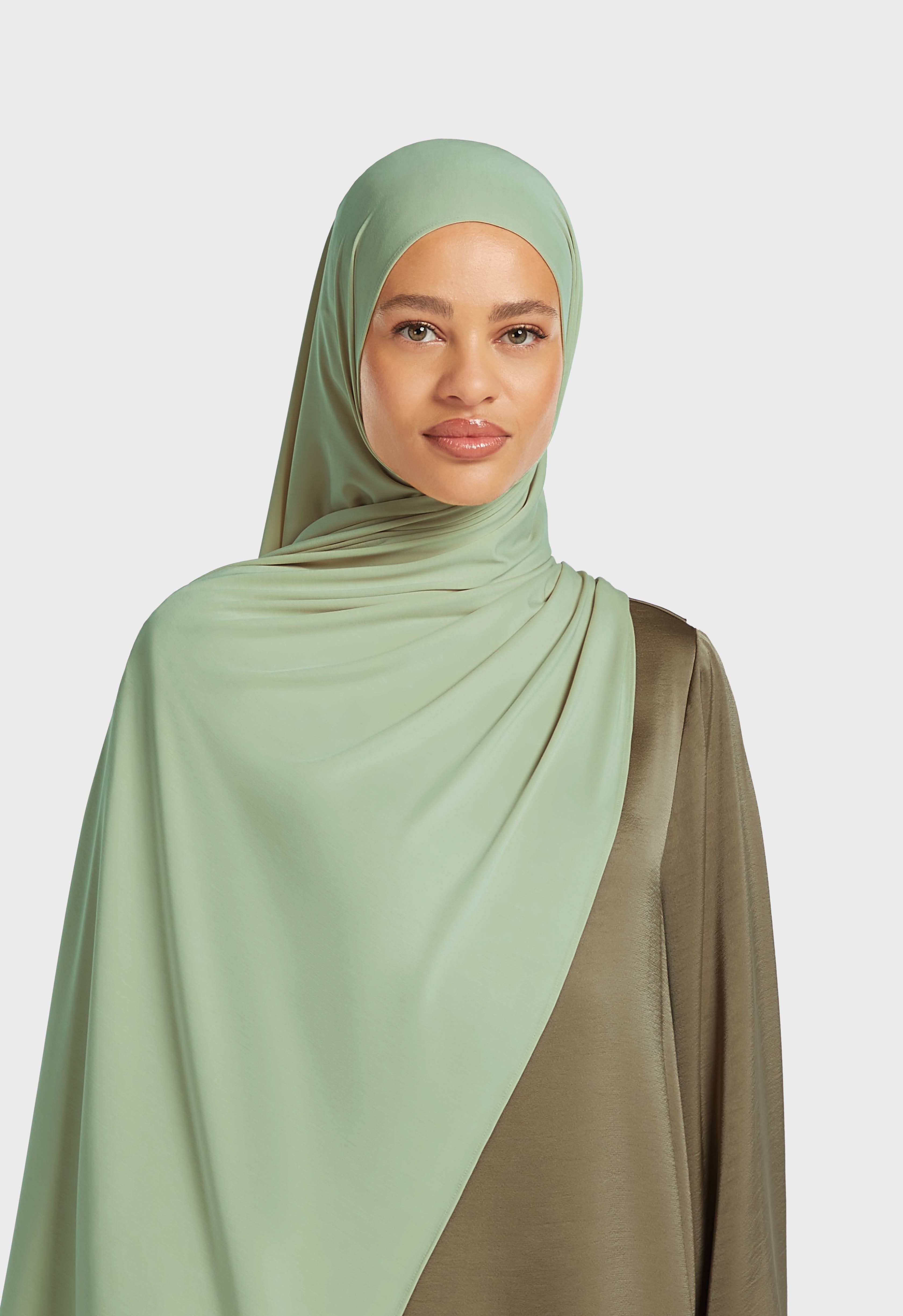 Breathable Jersey Scarf | Misty Green