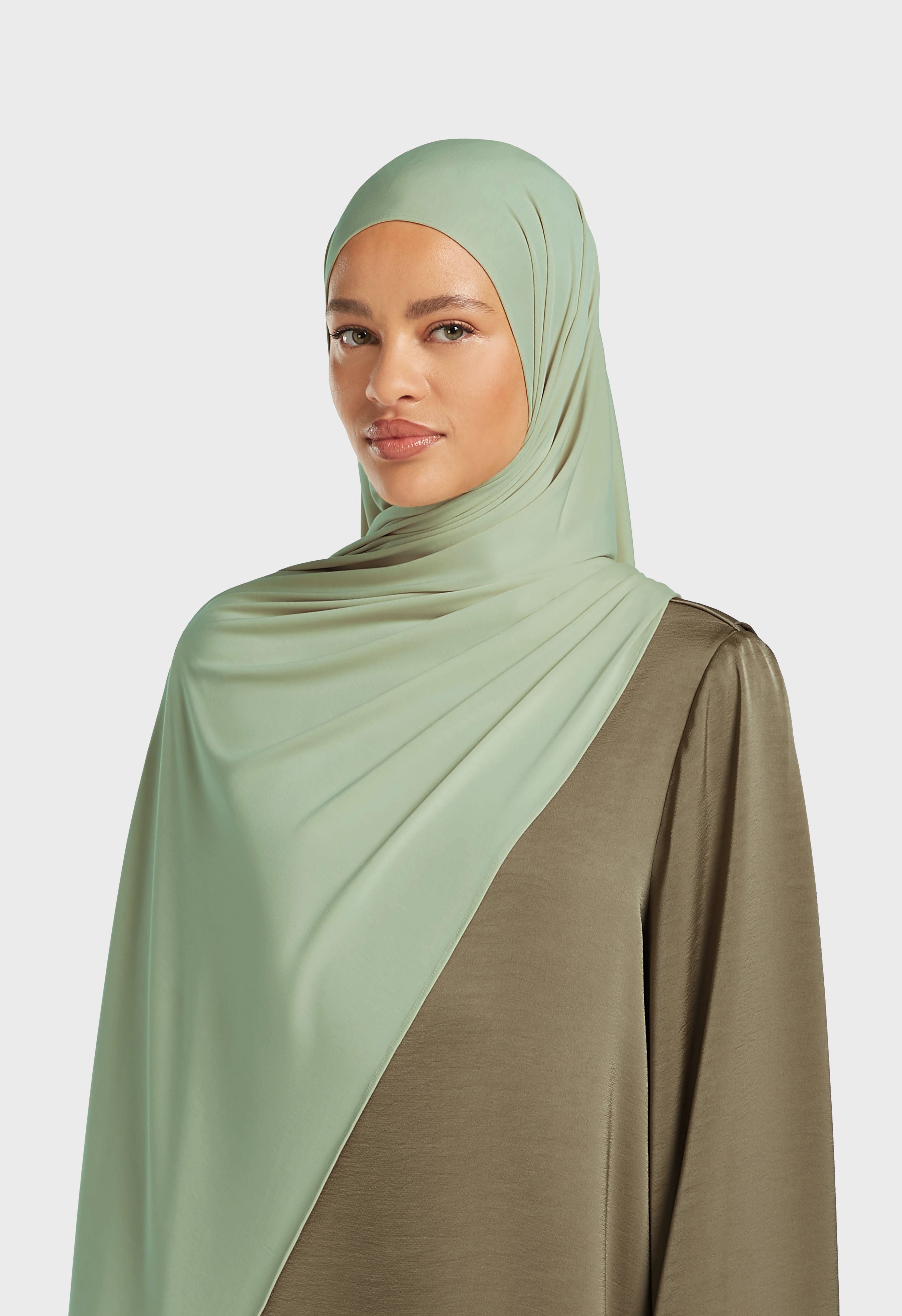 Breathable Jersey Scarf | Misty Green