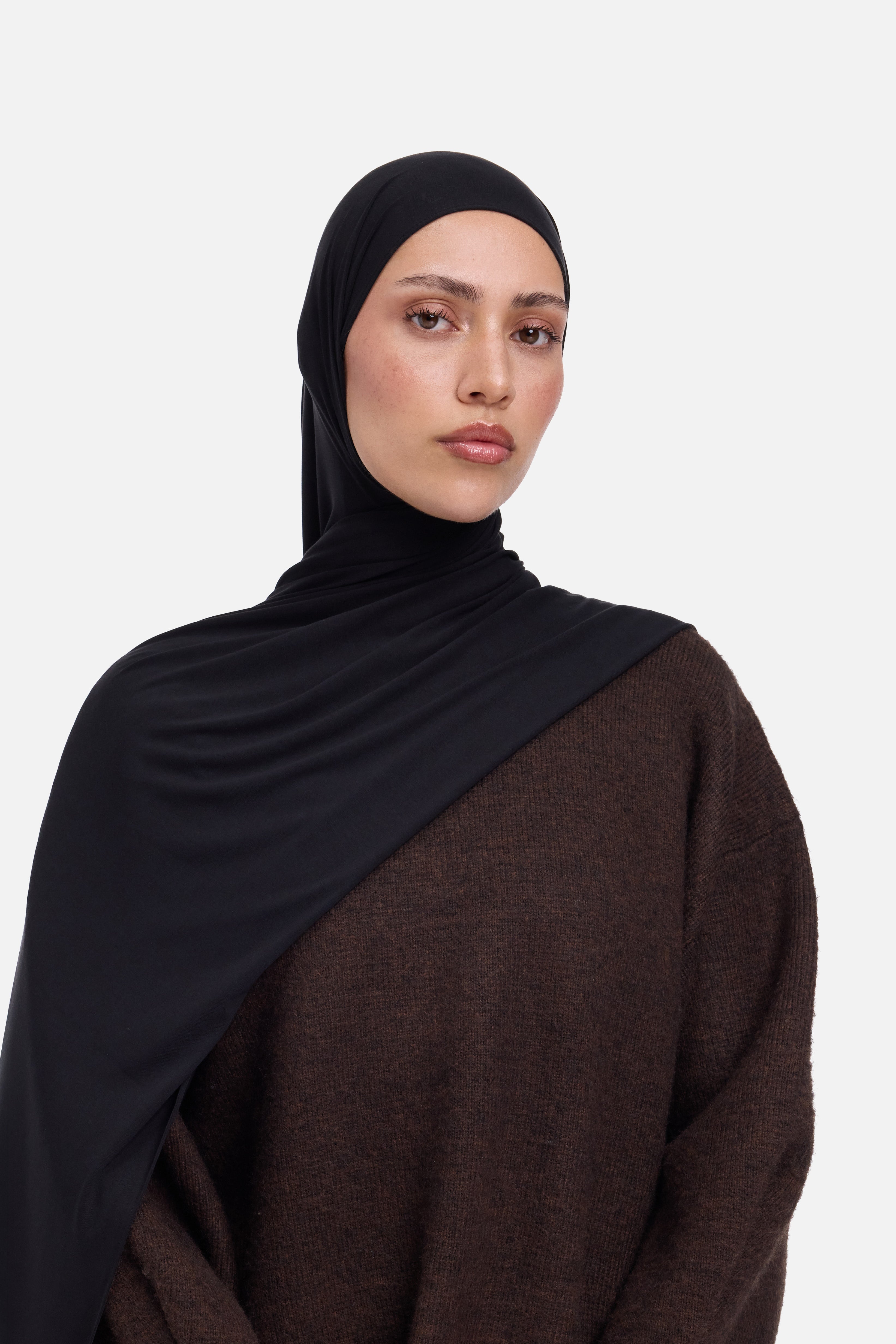 Breathable Jersey Scarf | Black