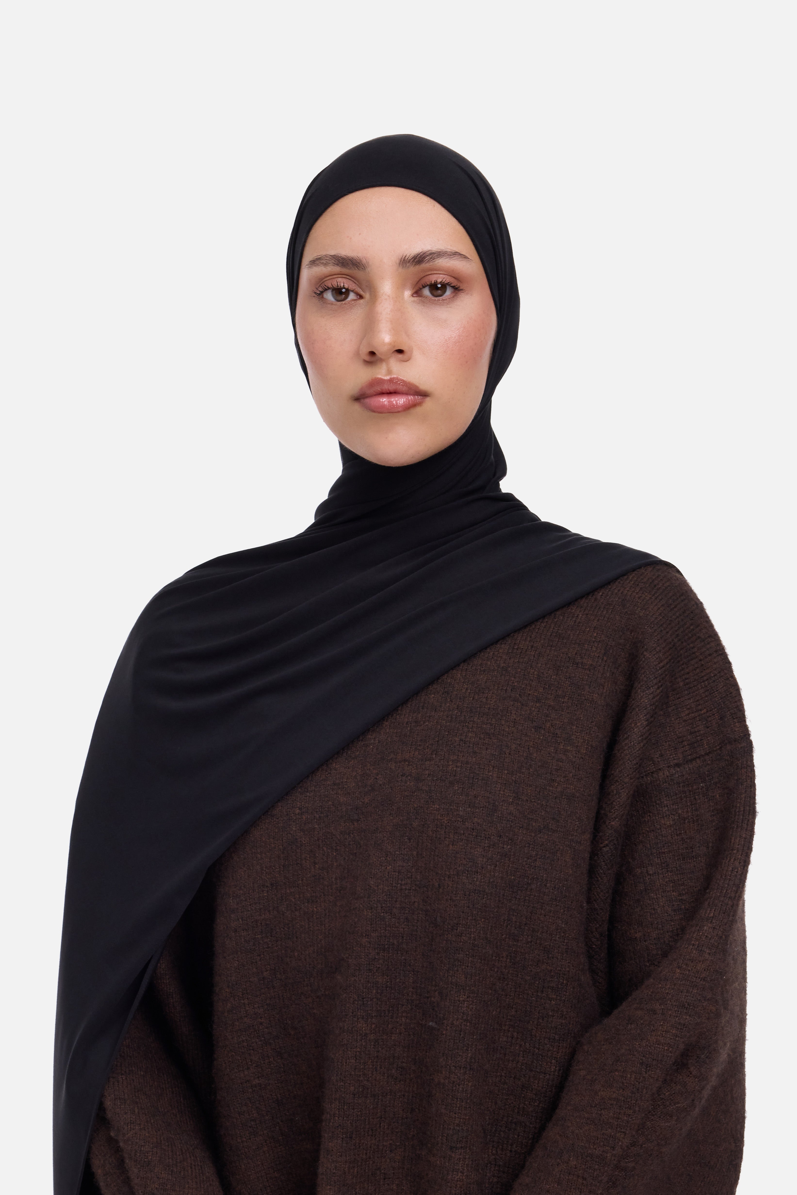 Breathable Jersey Scarf | Black