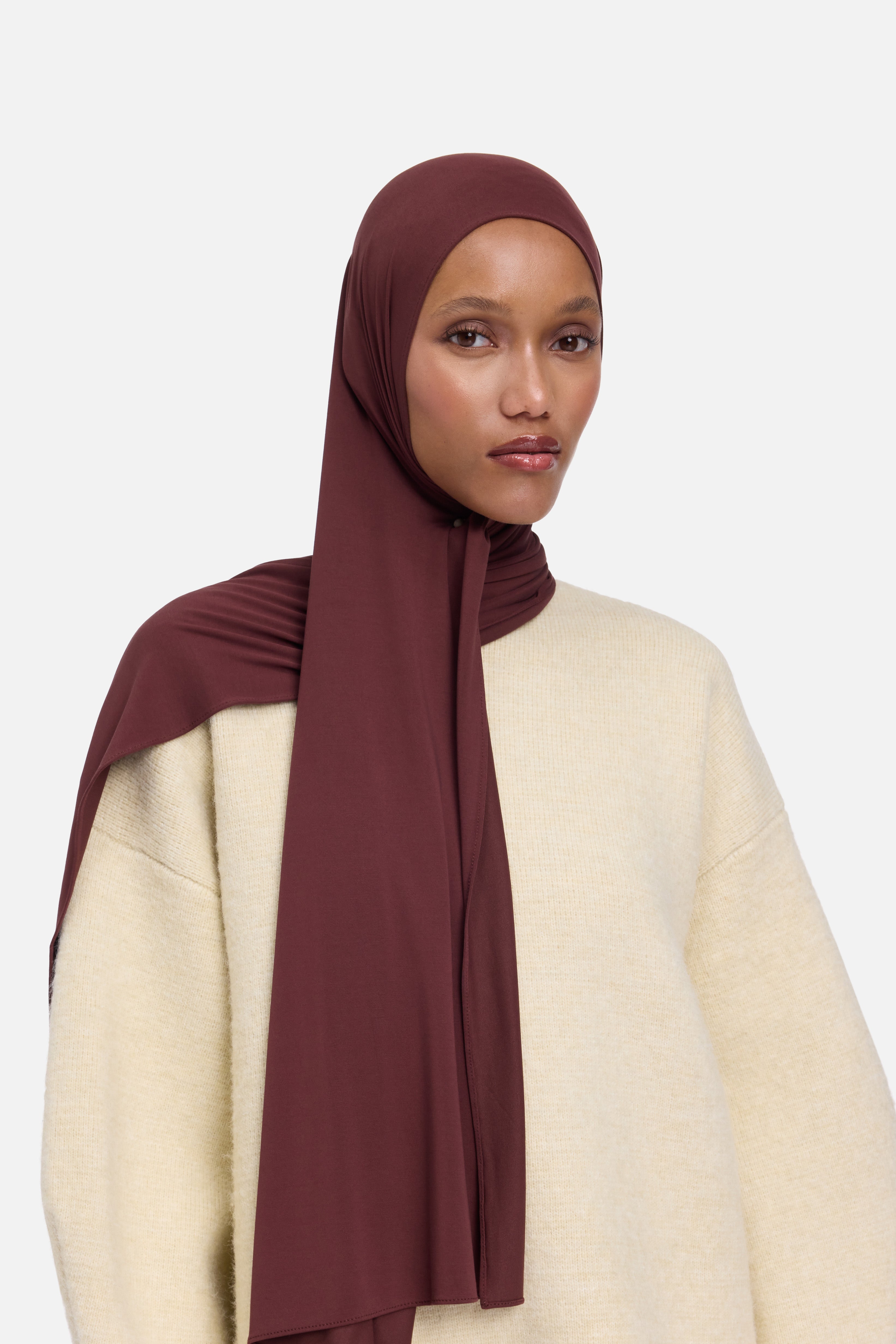 Breathable Jersey Scarf | Dark Cherry