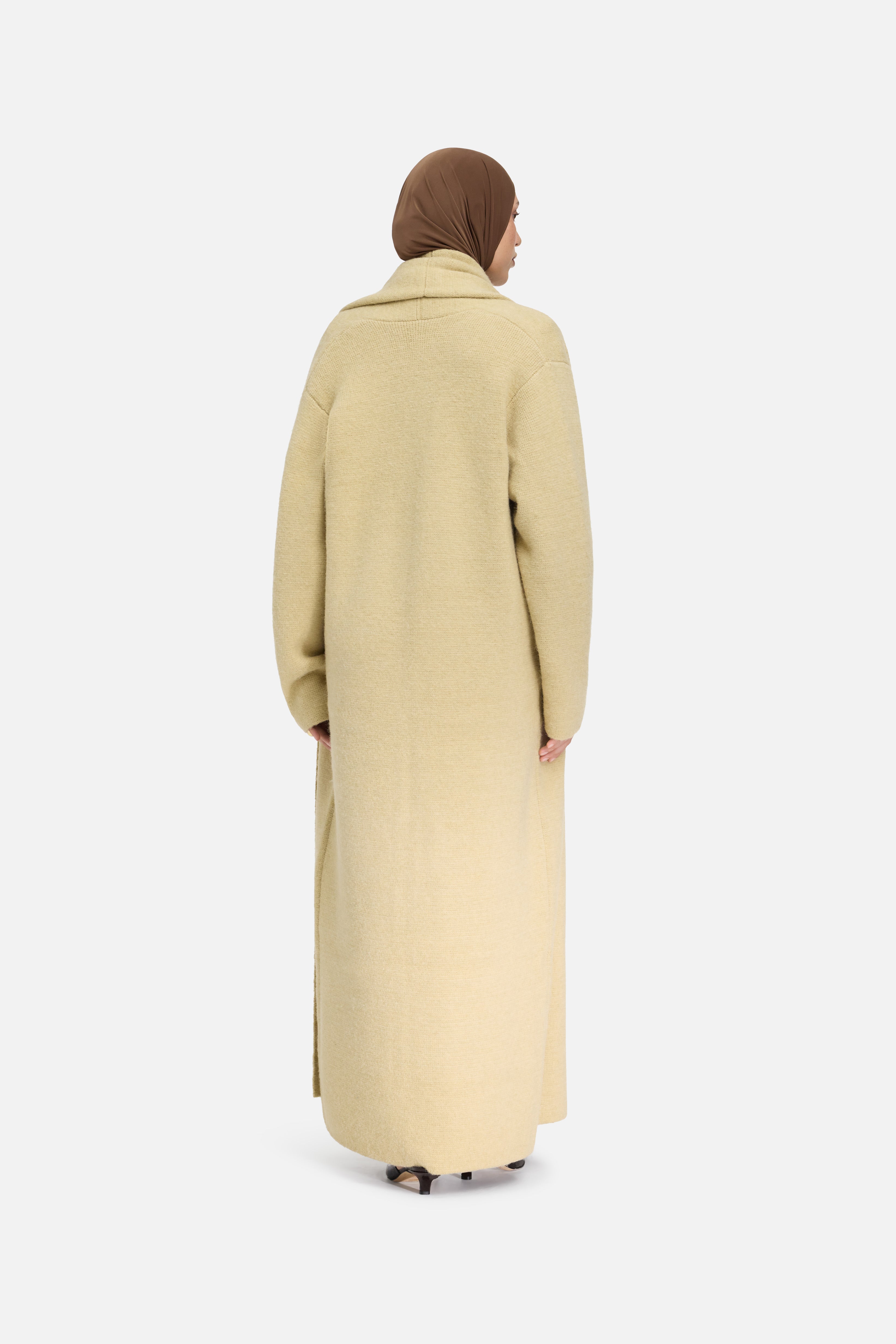 Brushed Knit Abaya | Desert Clay