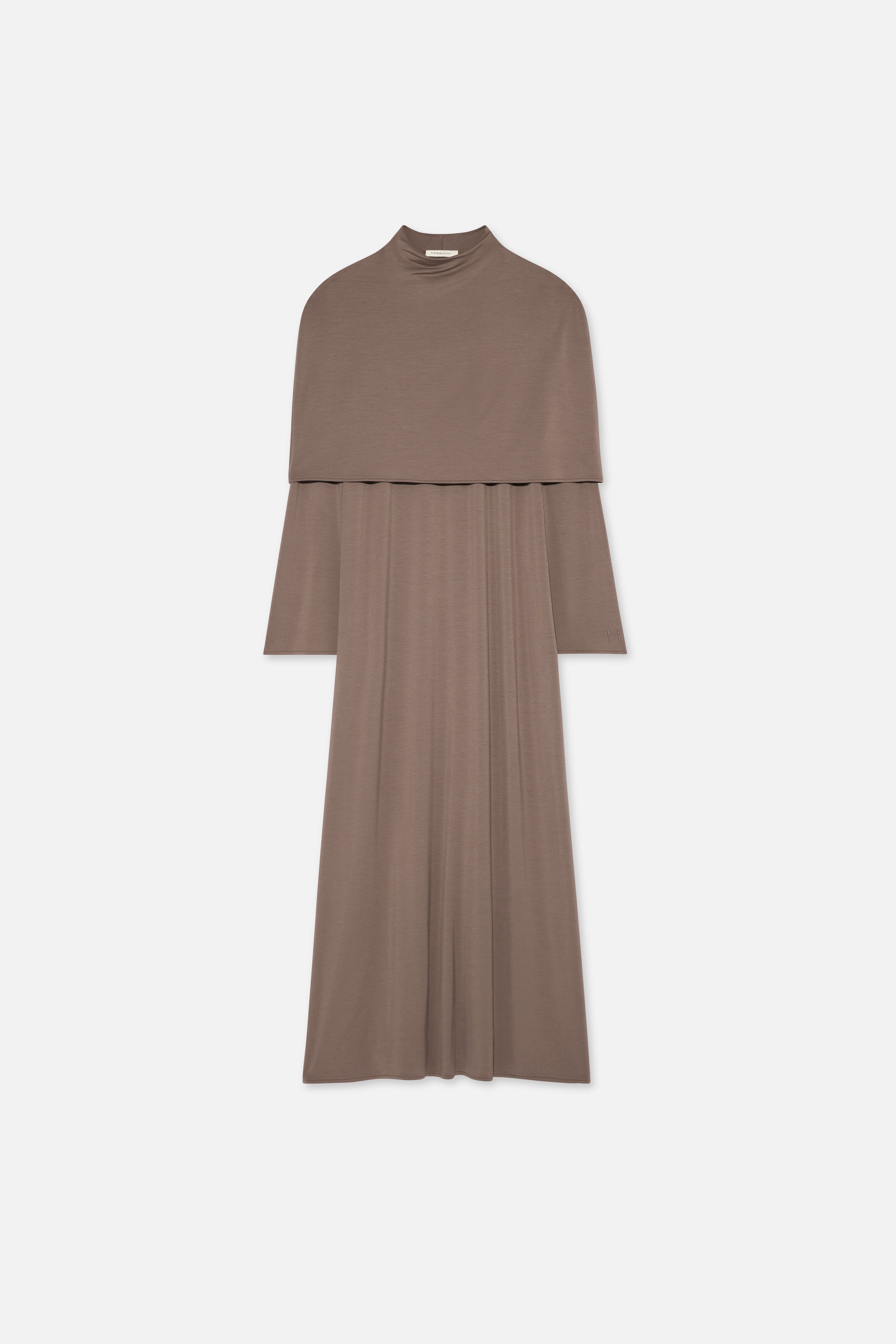 Flay lay front taupe dress