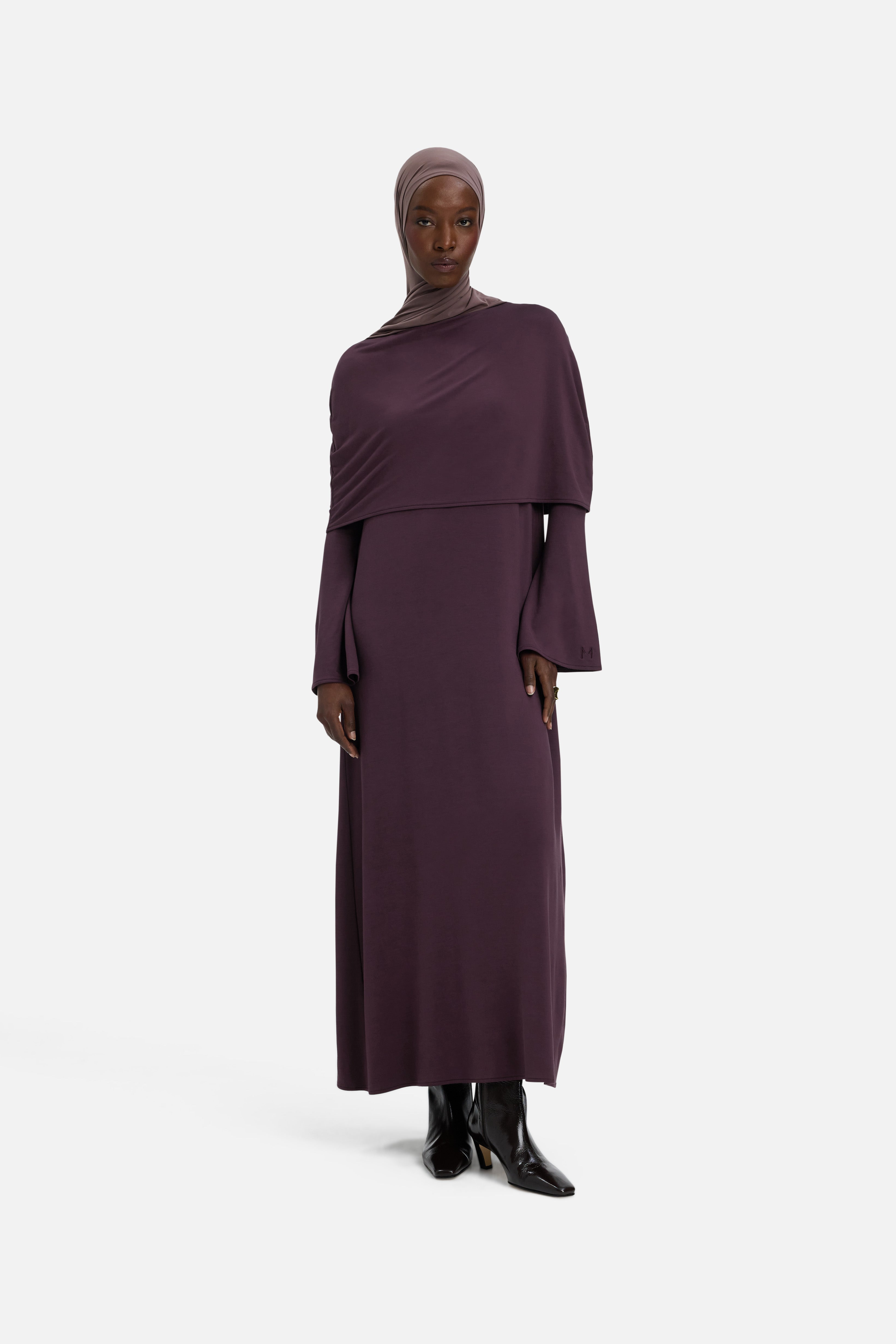 Capelet Dress | Vintage Purple