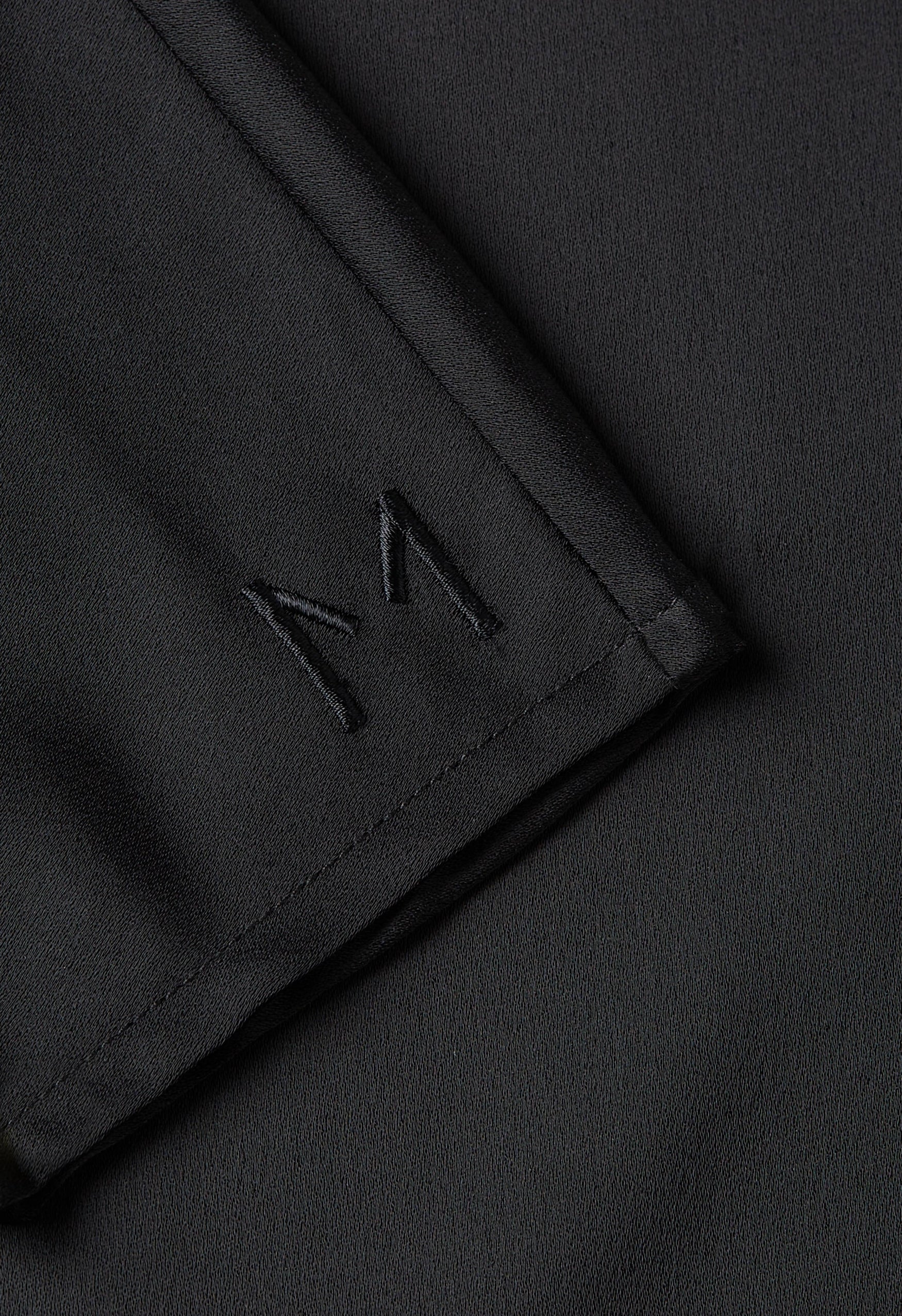 Dull Satin Bat Sleeve Abaya | Black