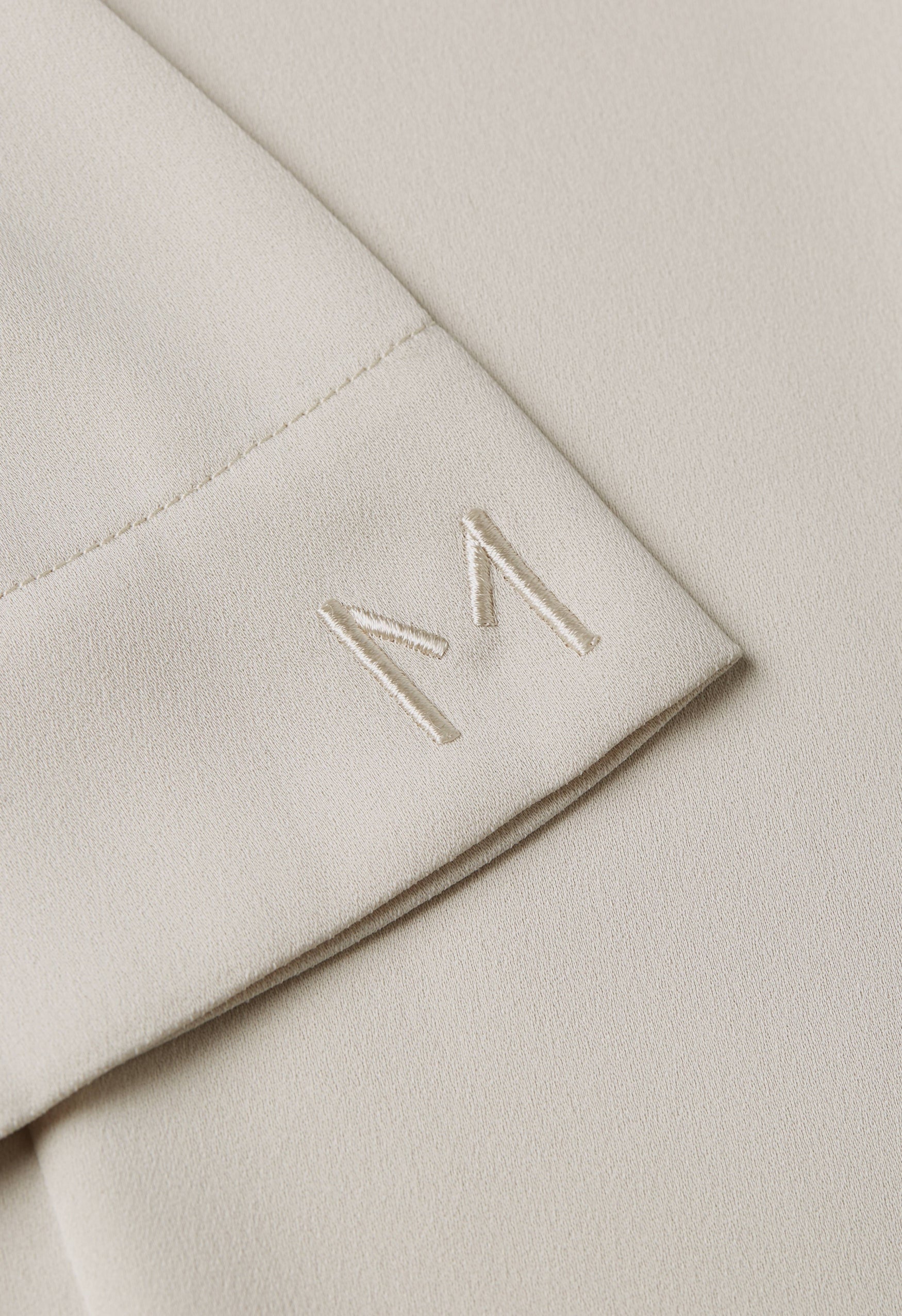 Dull Satin Dress | Biscuit