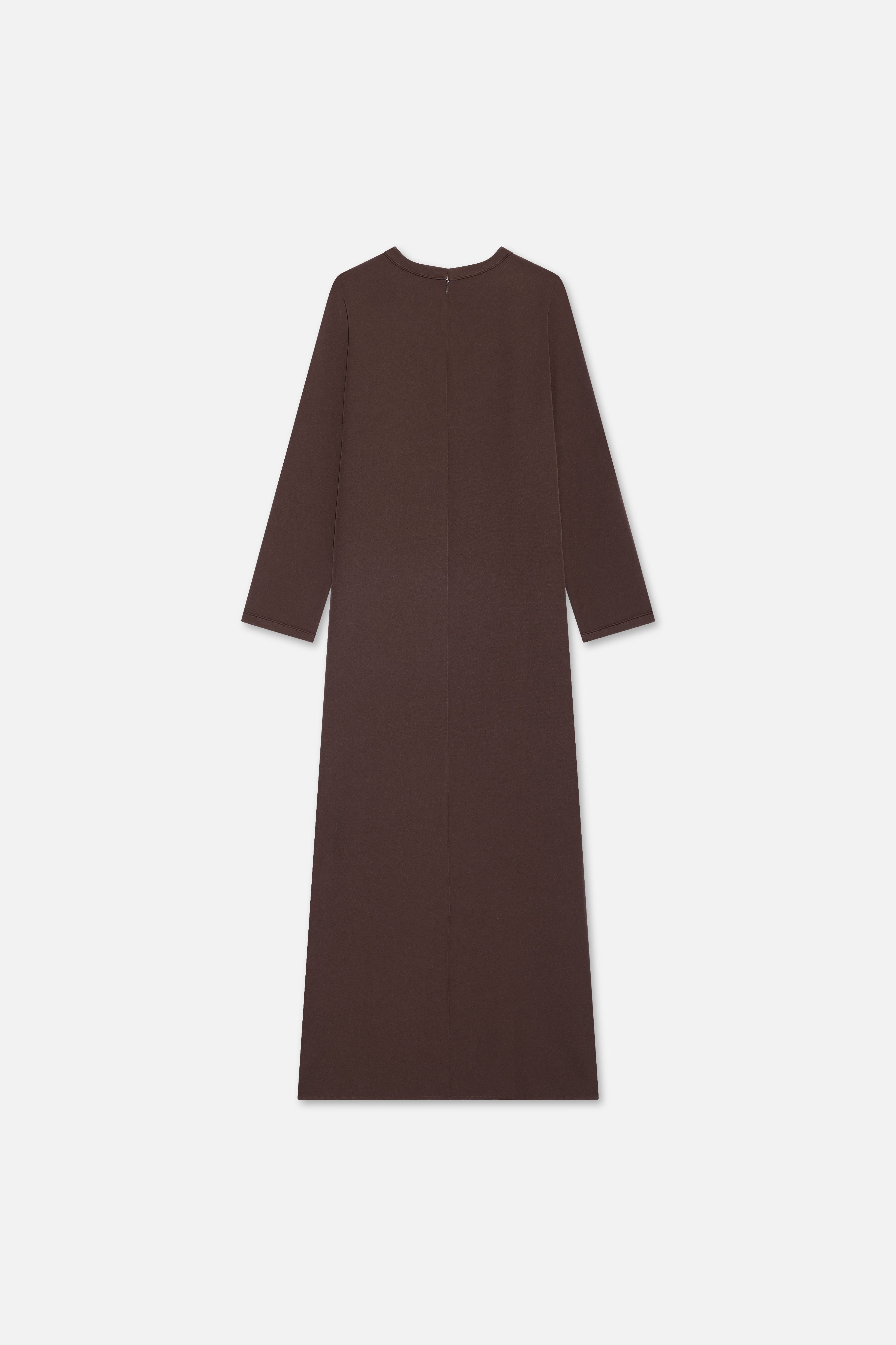 Essential Jersey Dress Regular | Dark Brown