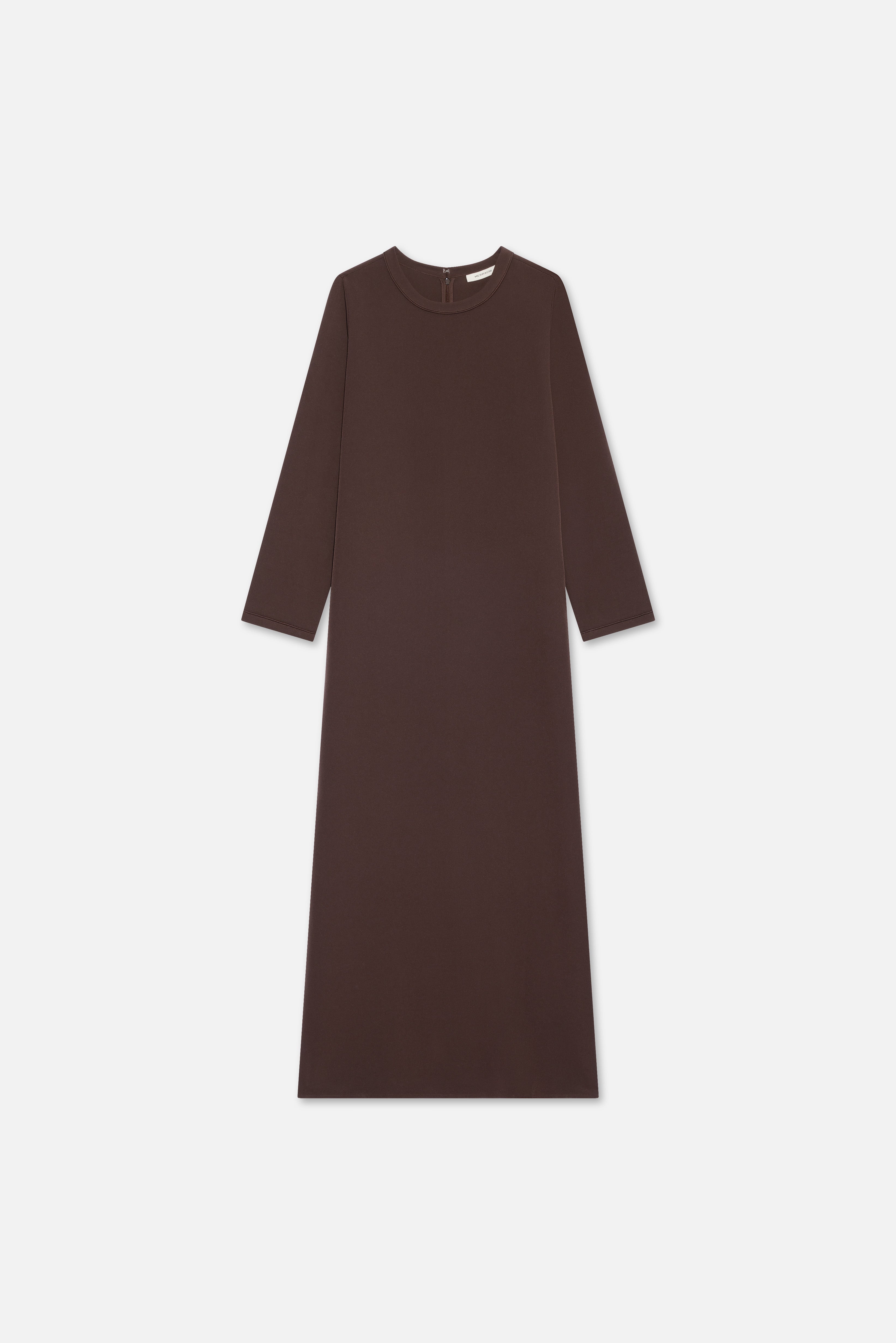 Essential Jersey Dress Regular | Dark Brown