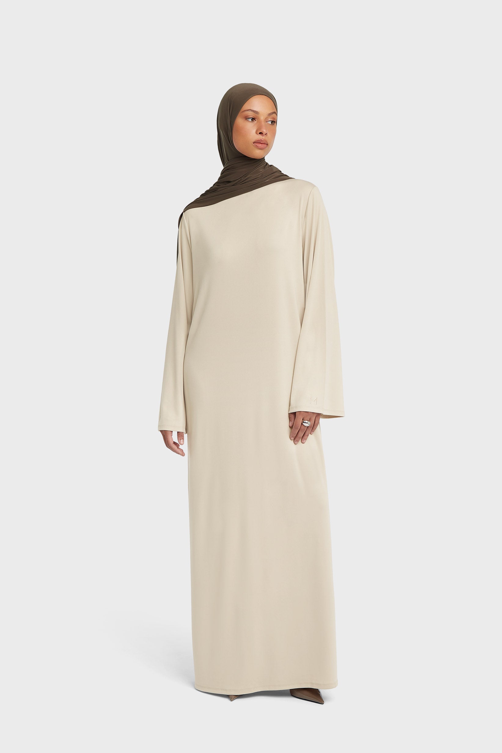 Essential Jersey Dress Regular | Soft Taupe