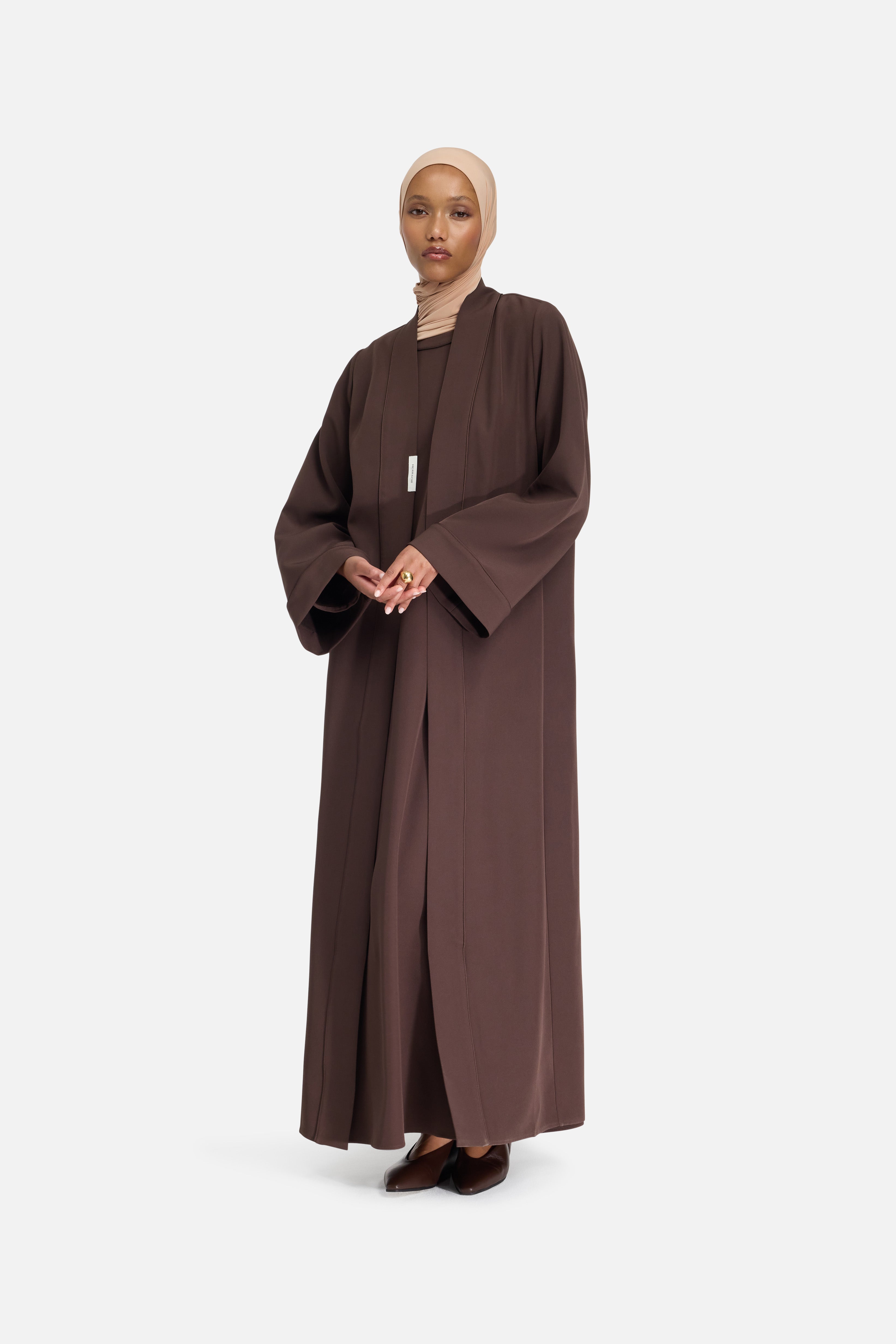 Essential Abaya Regular | Dark Brown