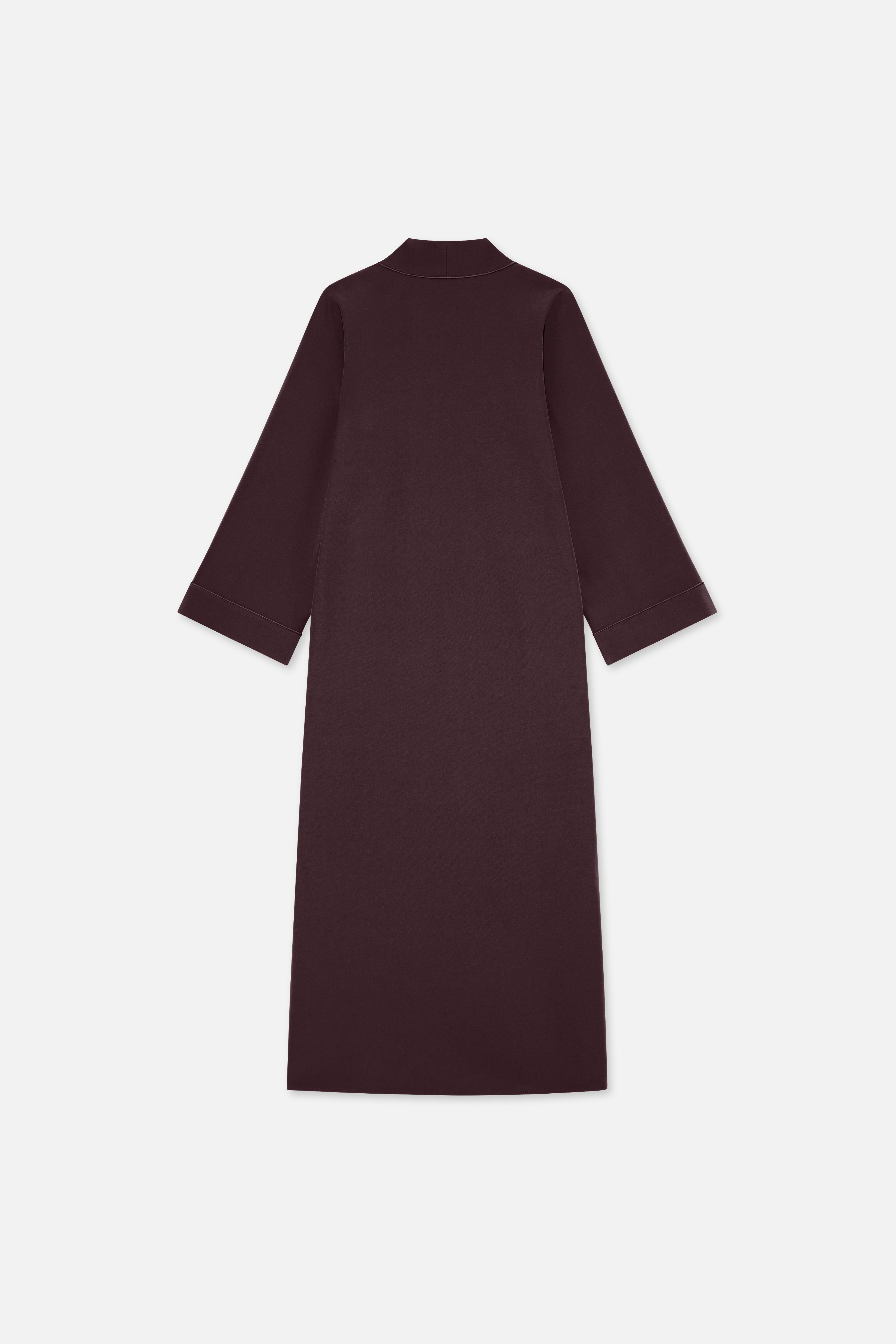 Flat lay back purple abaya