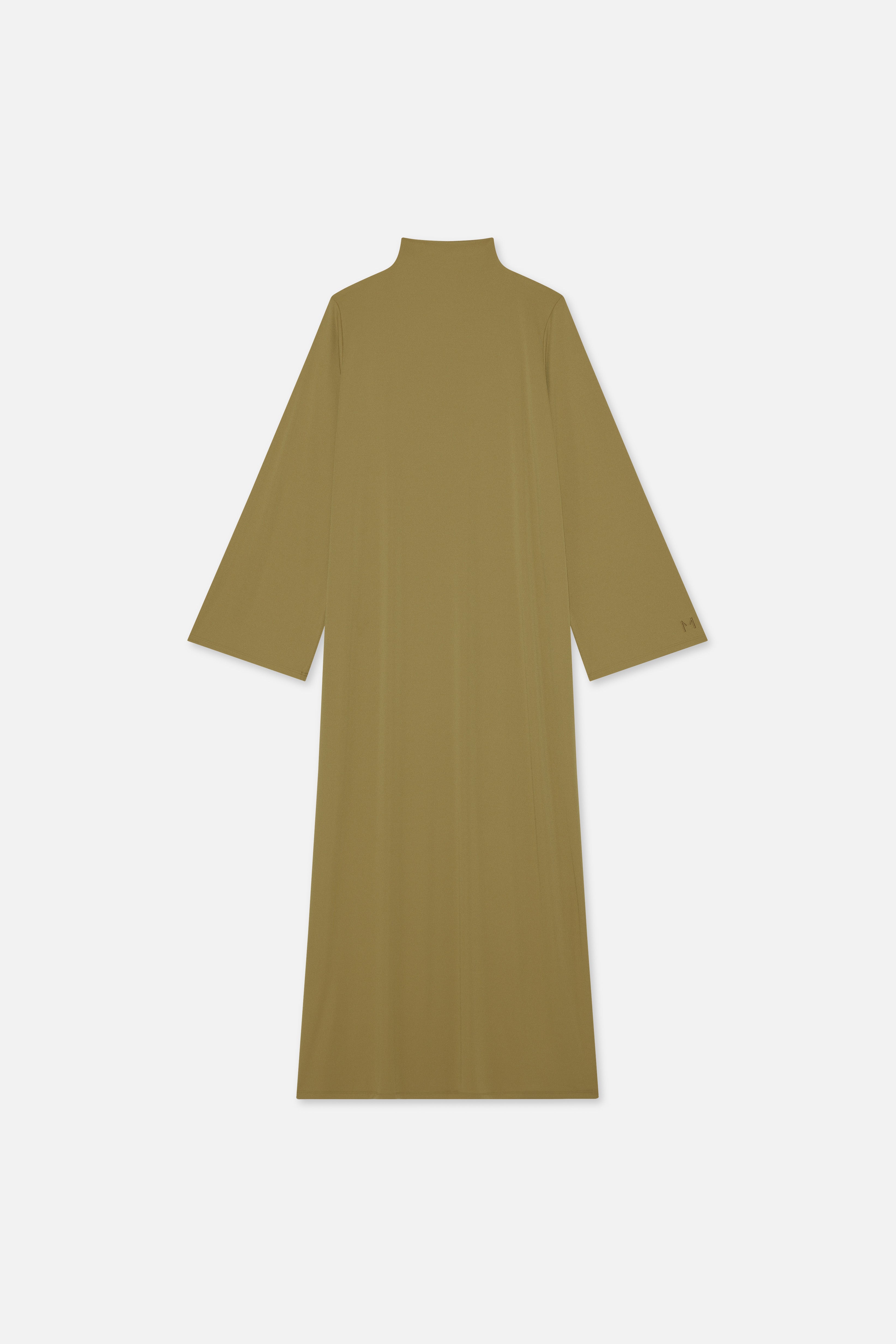 Flat lay front green dress