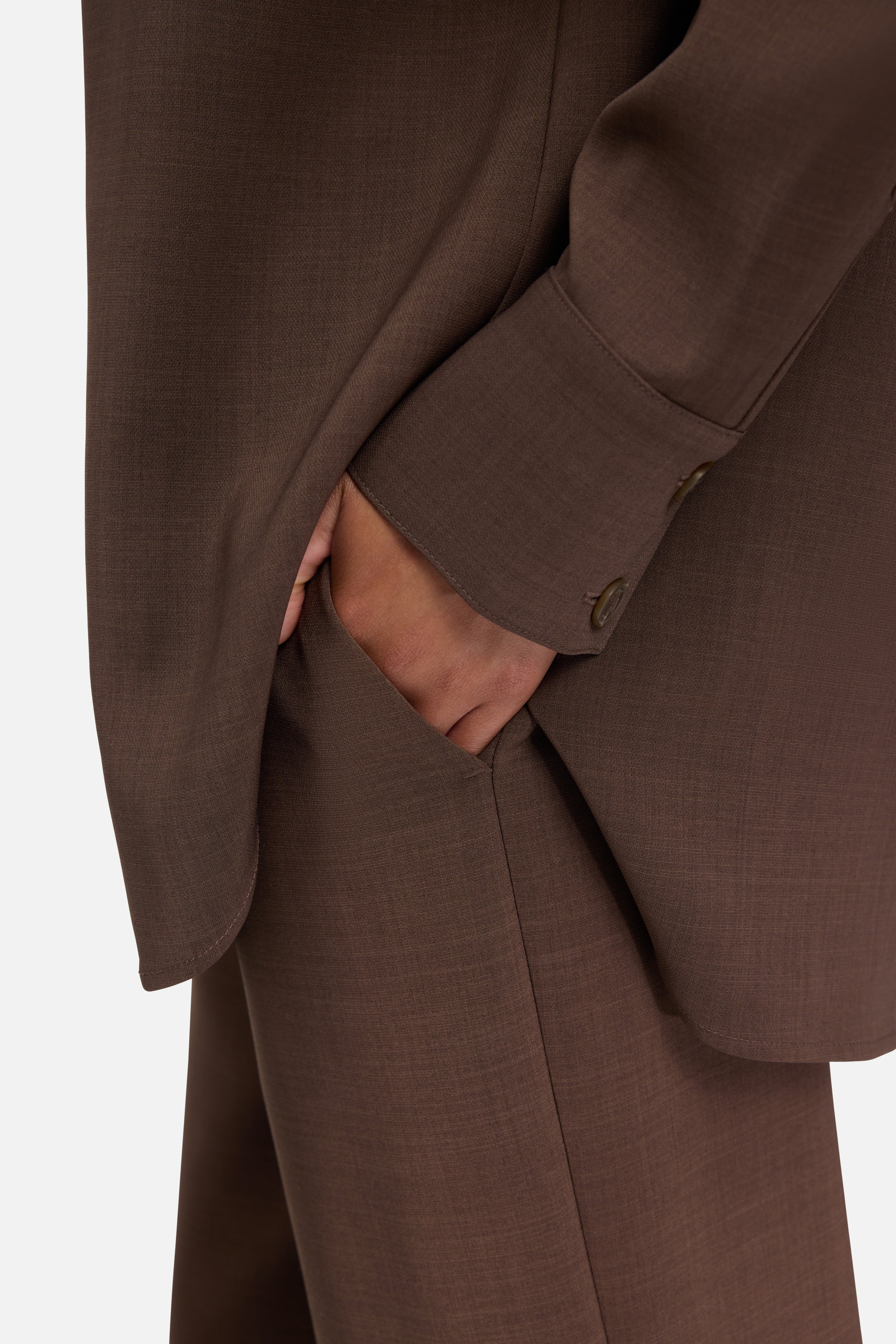 Flared Trousers | Dark Brown