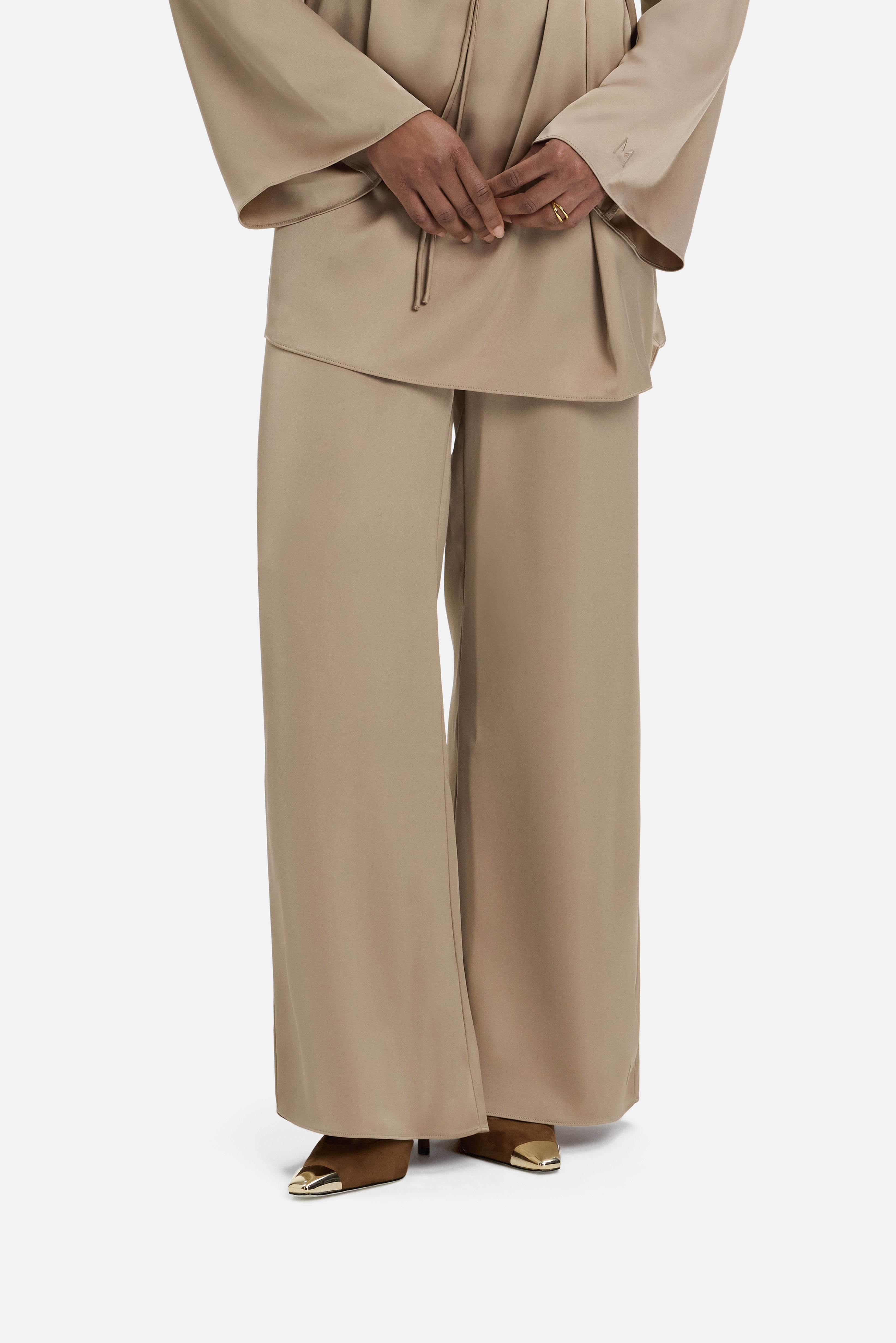 Flowy Palazzo Pants | Mocha