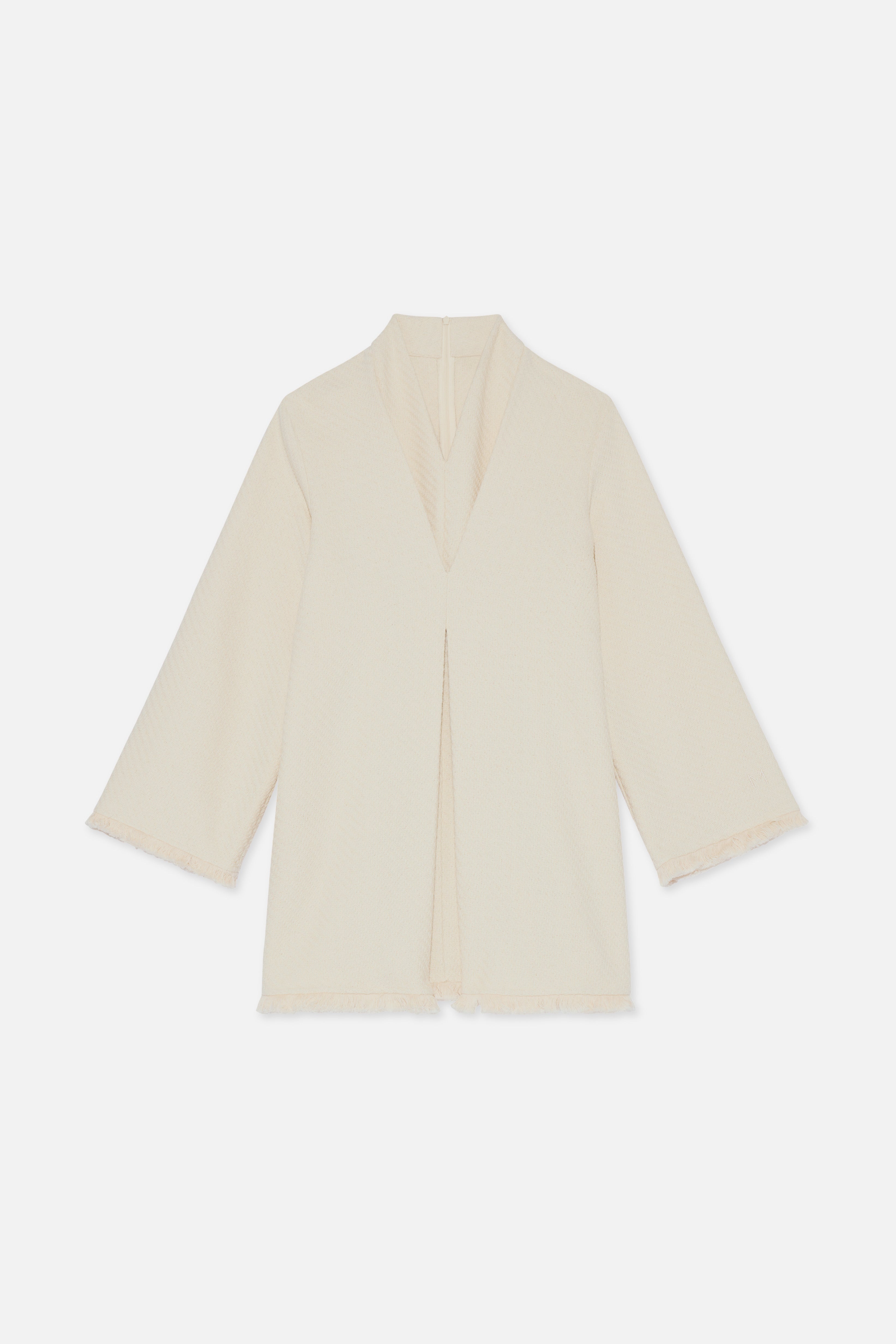 Flat lay front off white top