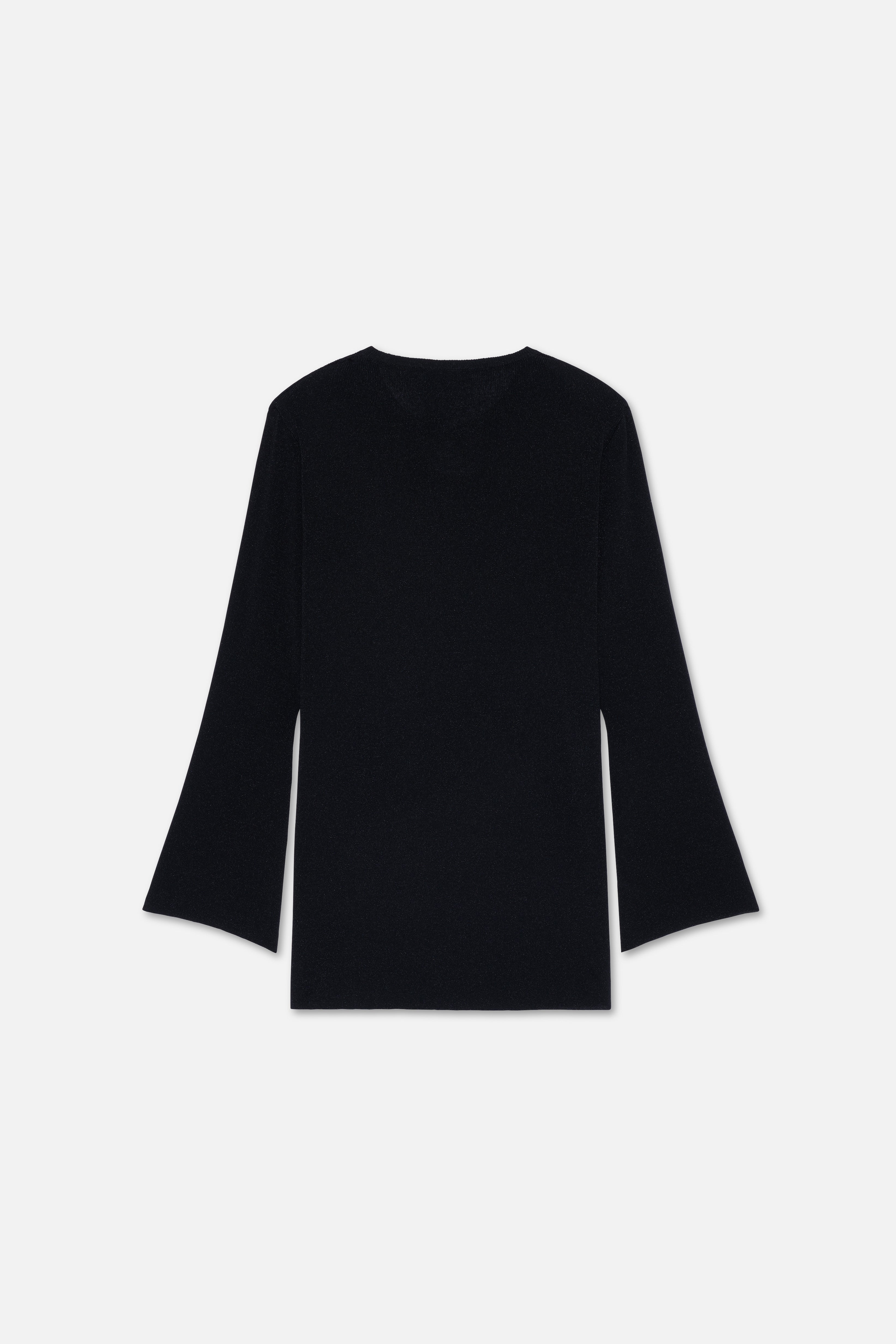 Gilded Knit Top | Black