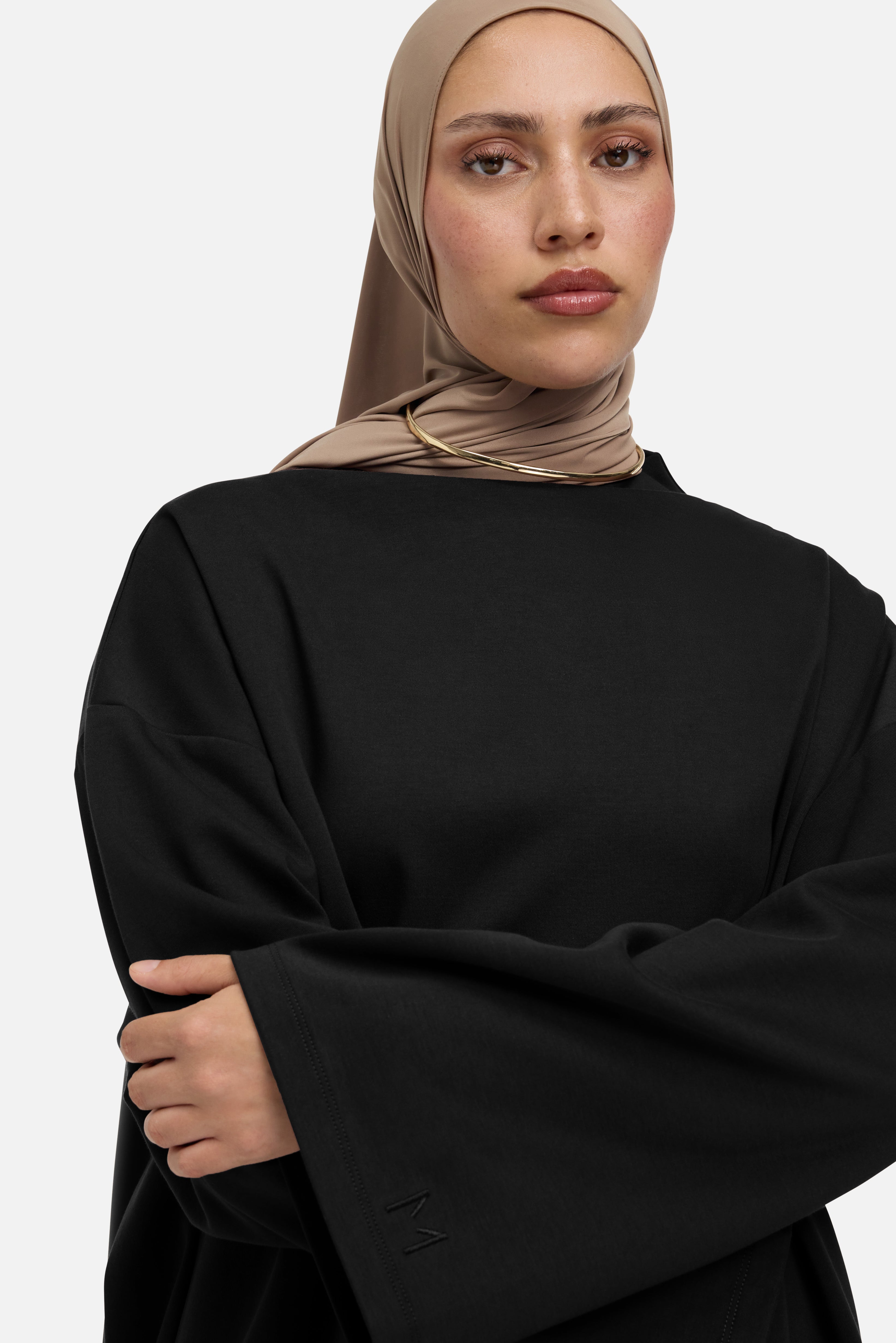 High Neck Tee | Black