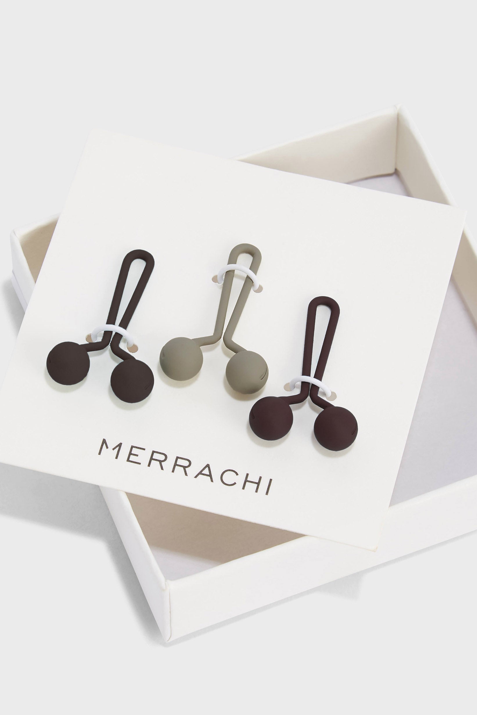 Hijab 3 Pin Set | Brown, Khaki, Cherry