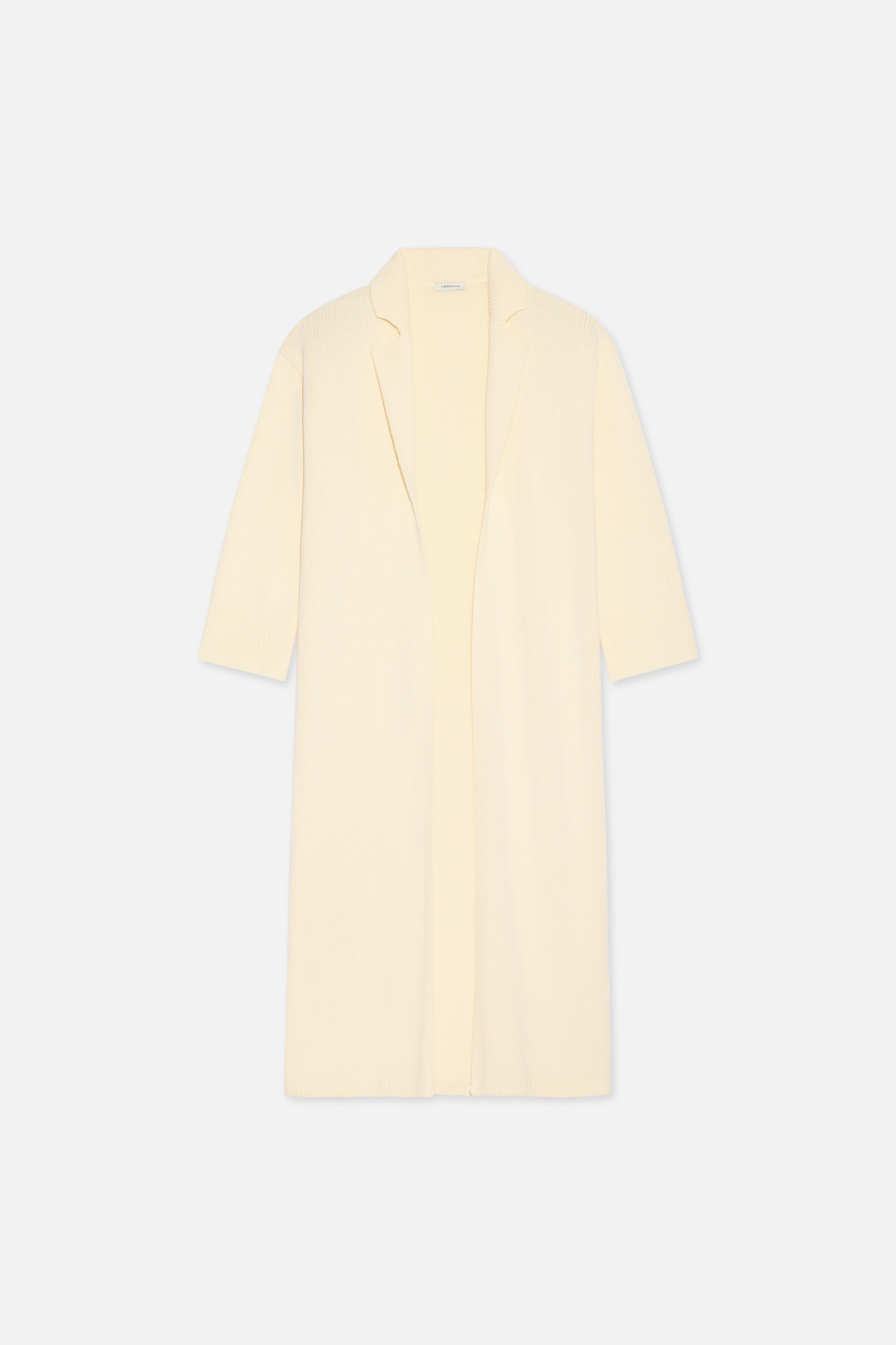 Knitted Abaya | Porcelain