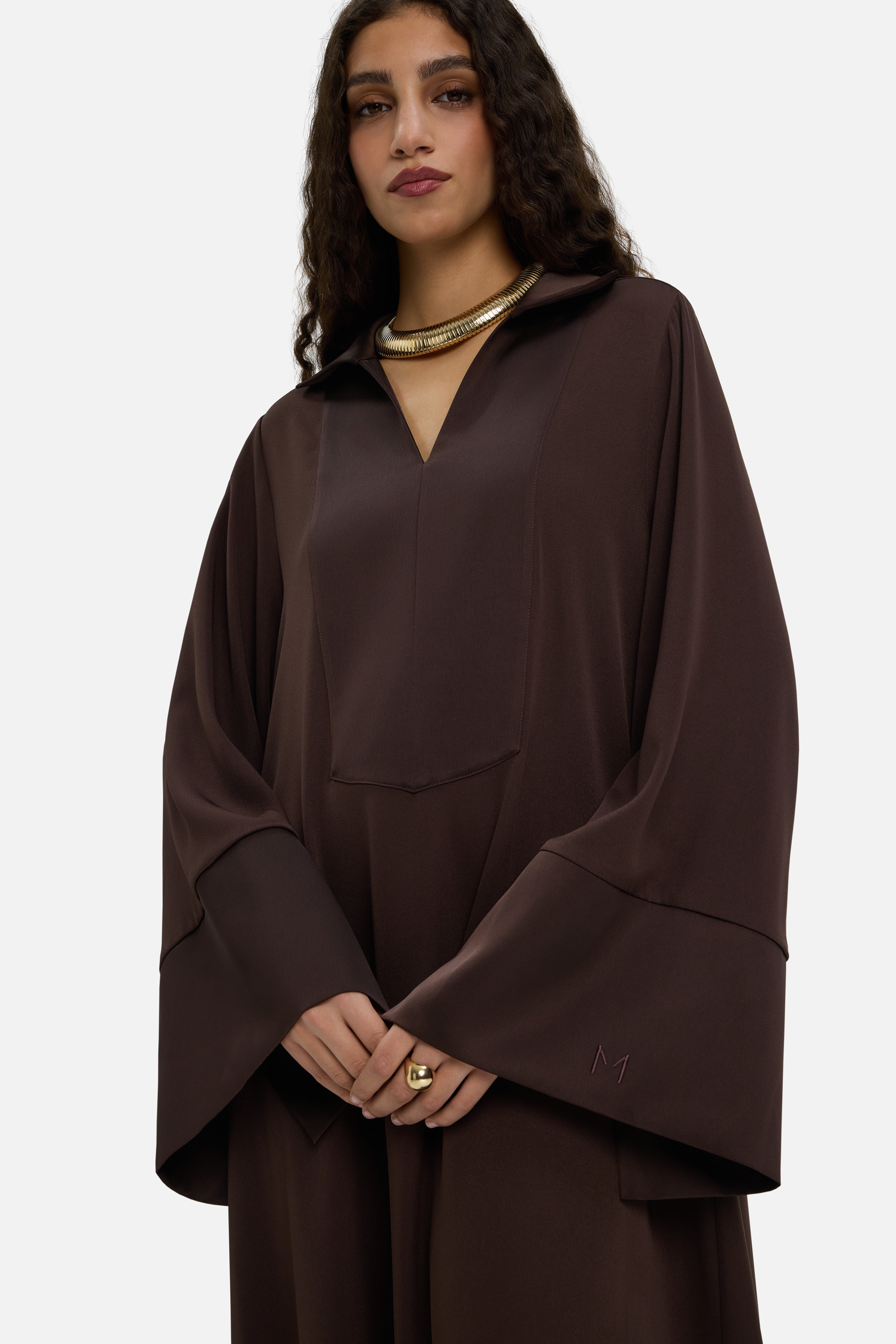 Kaftan Dress Regular | Dark Brown