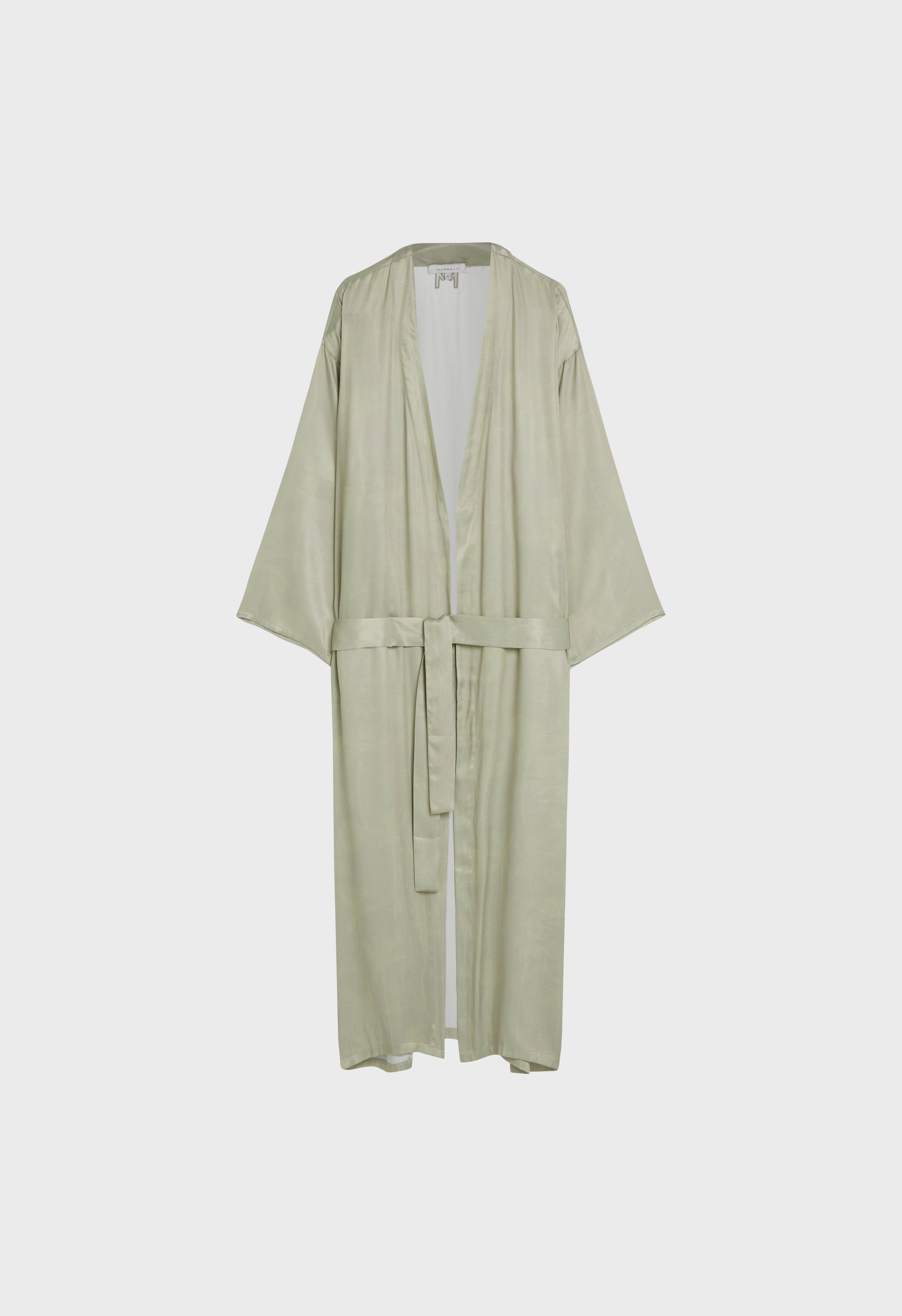 Kimono | Palm Print Alfalfa