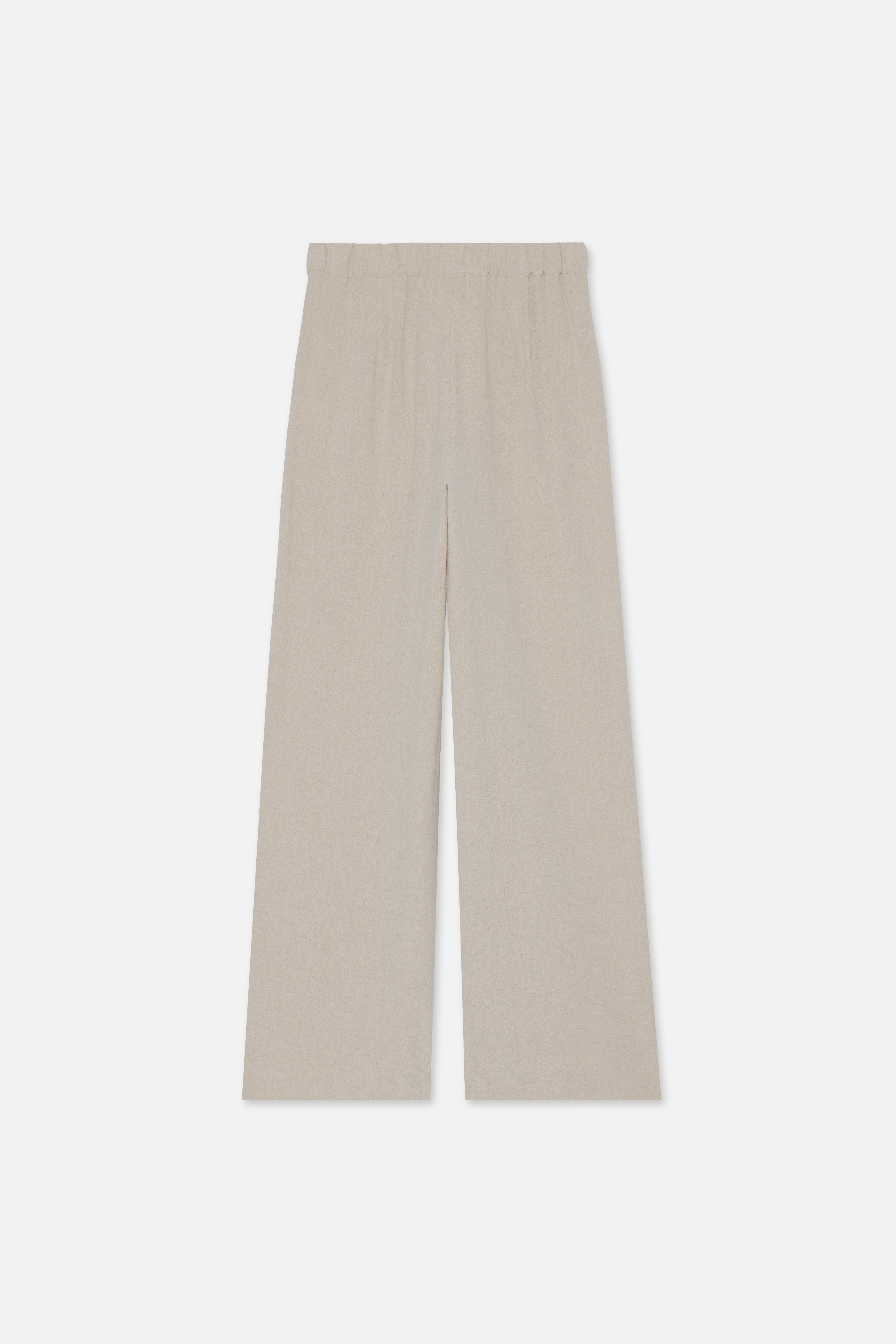 Lace Trim Pants | Grey Sand