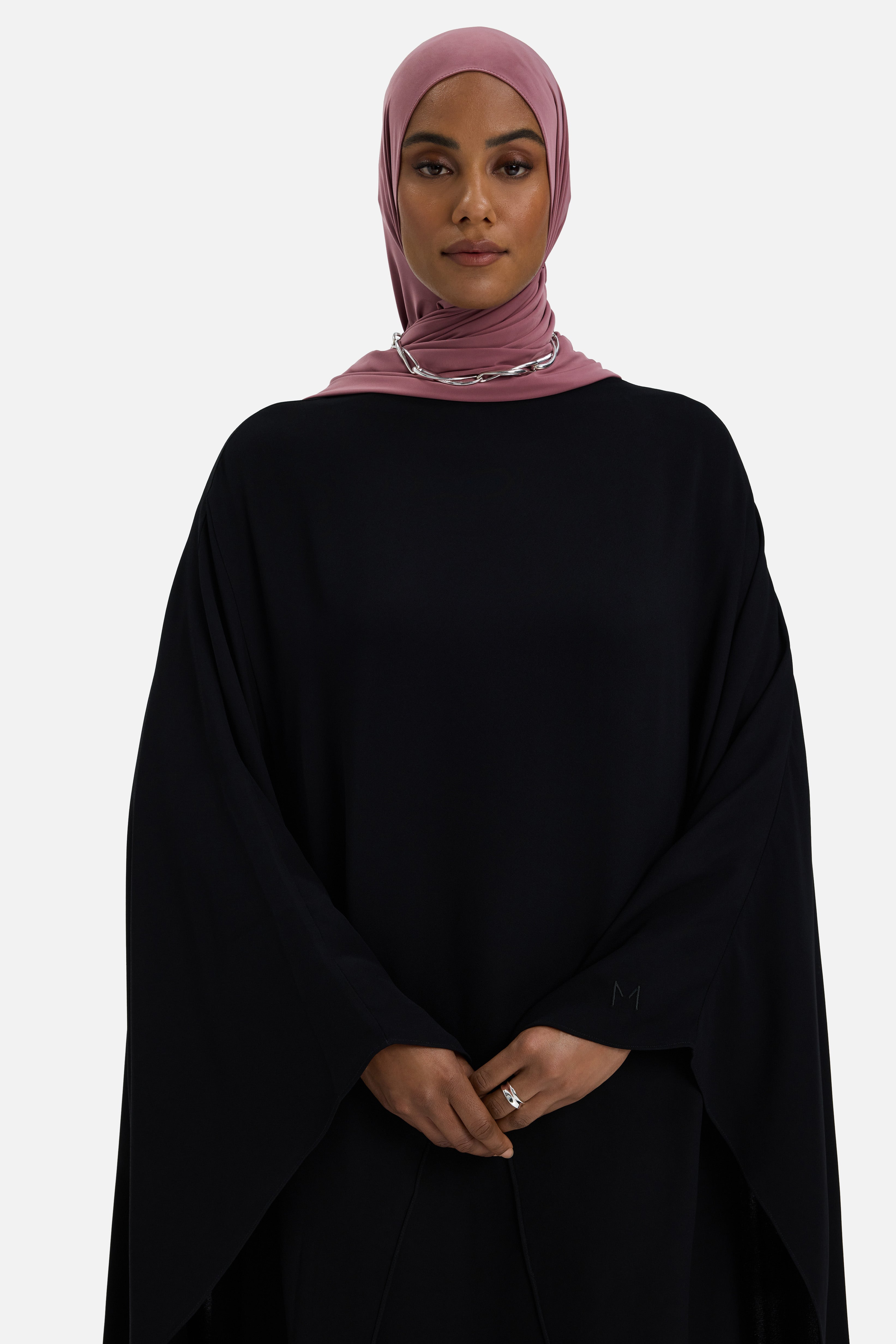 Layered Cape Dress | Black