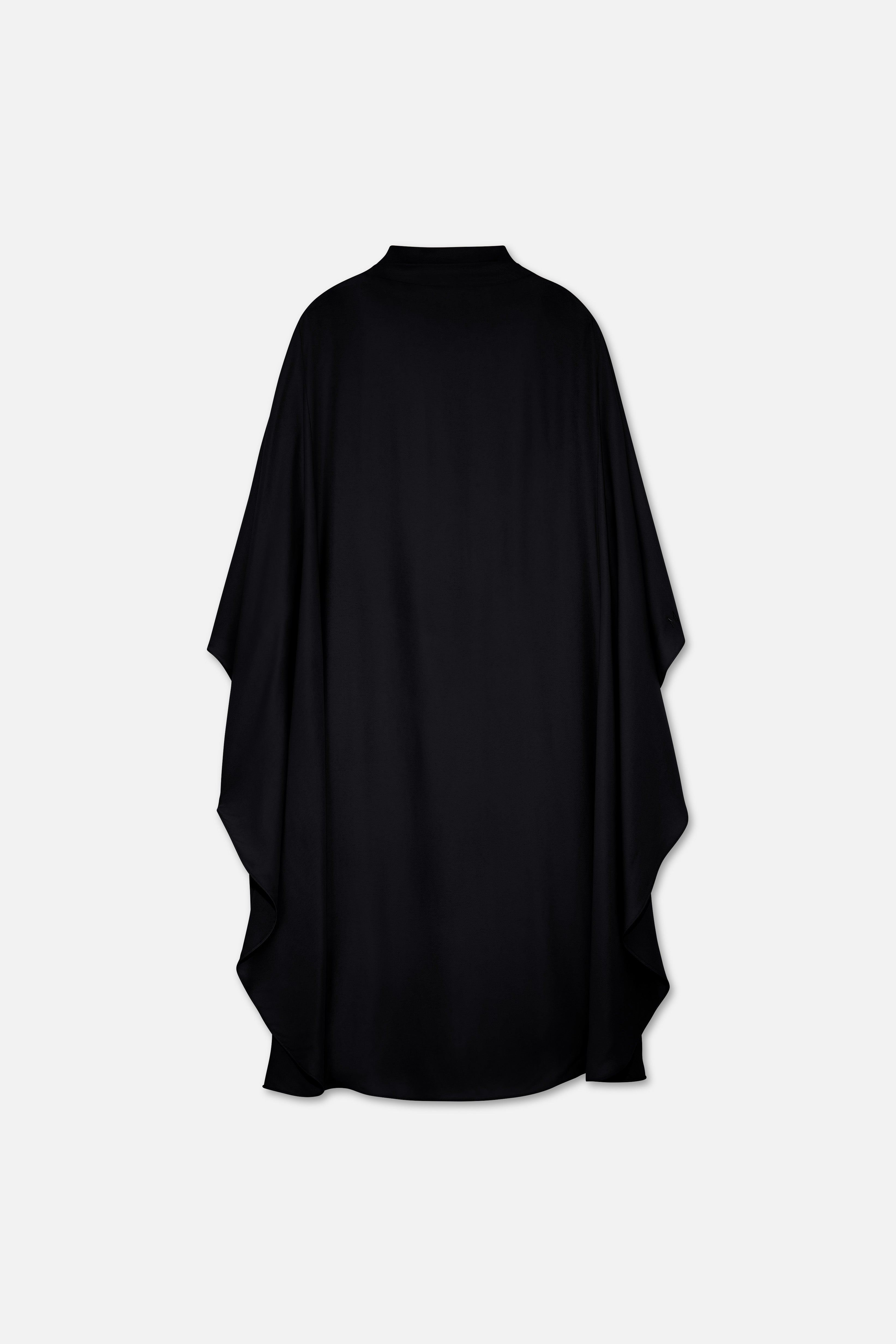 Layered Cape Dress | Black