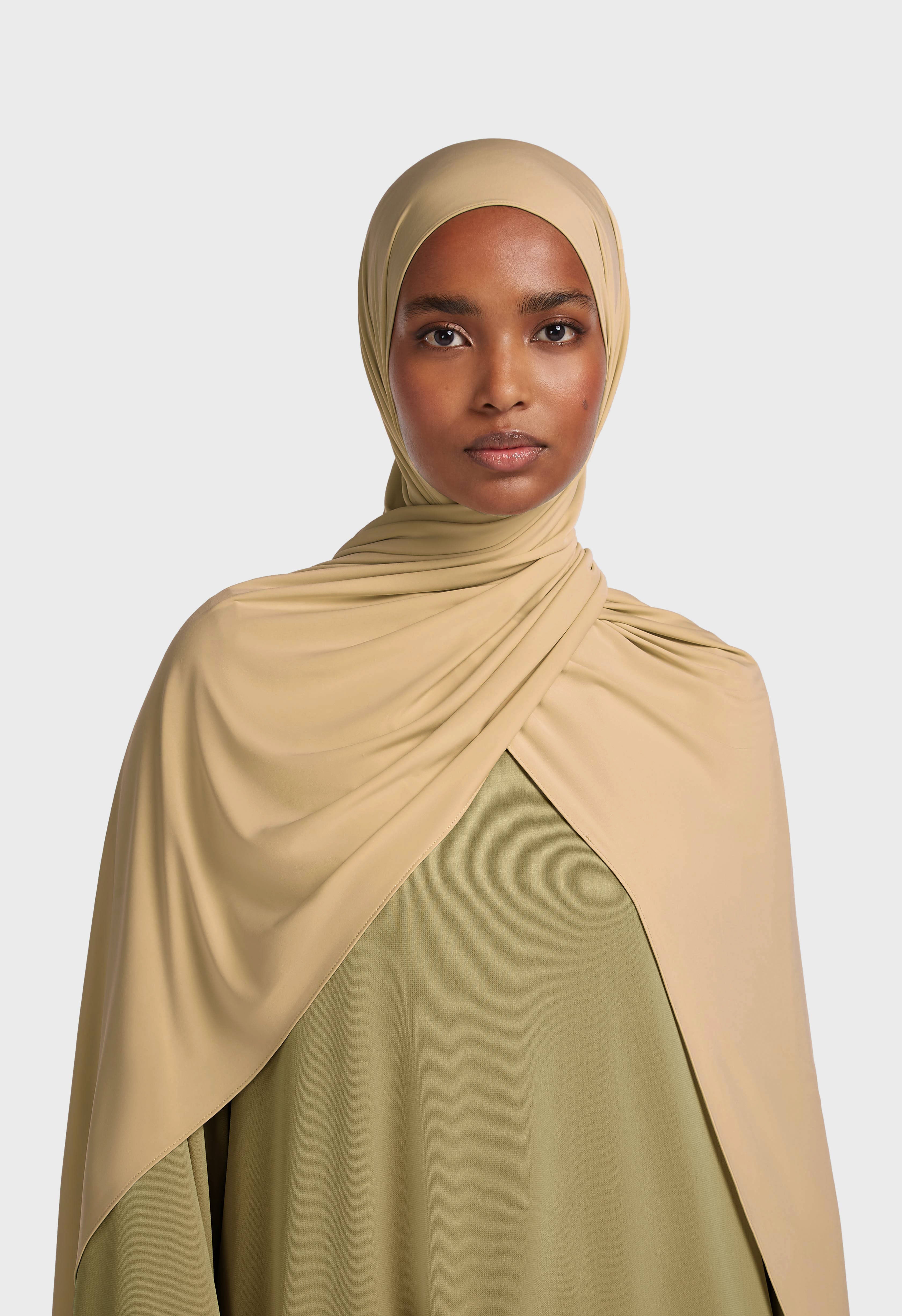 Liquid Jersey Scarf | Almond